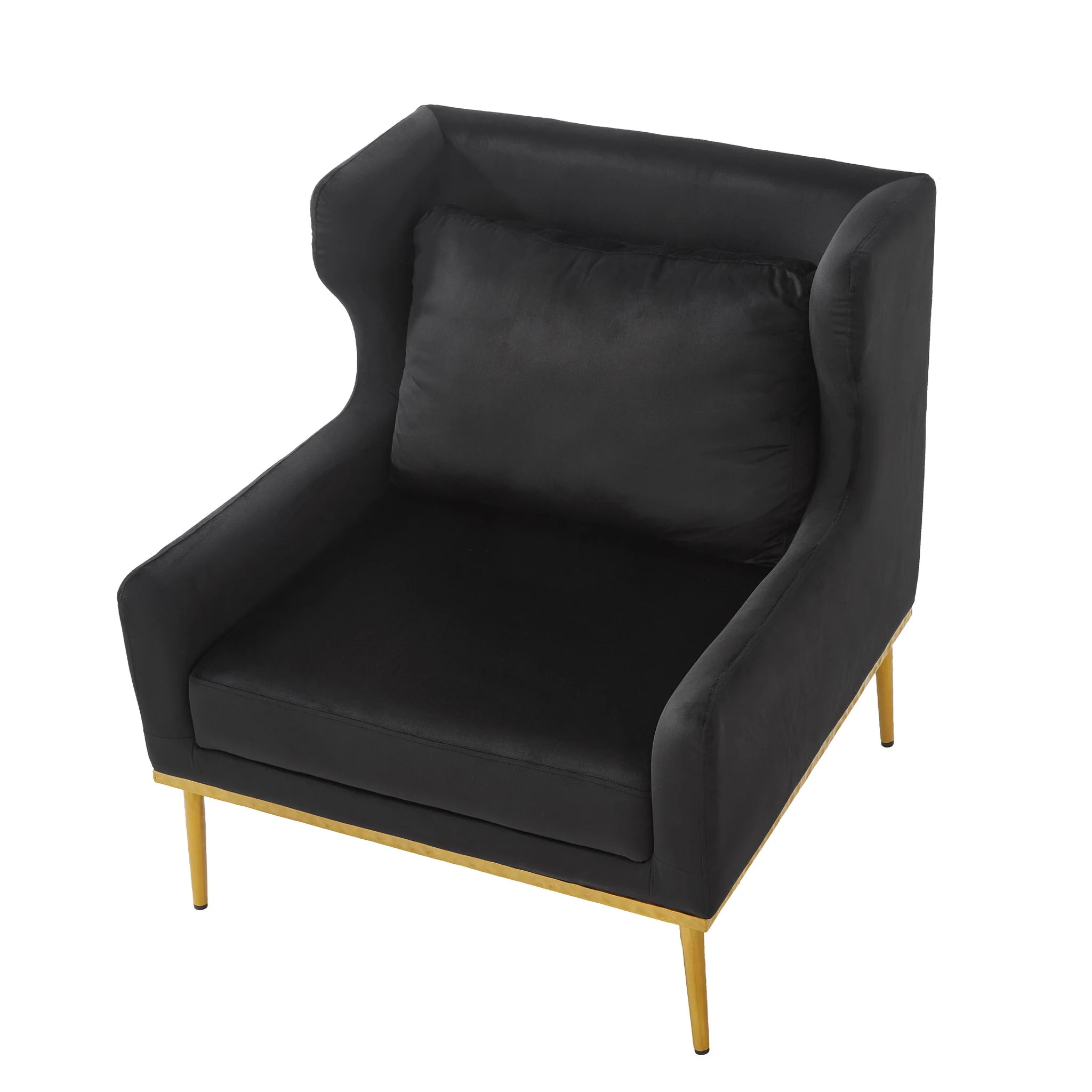 Elegant Curved Armrest Accent Armchair - Image 32