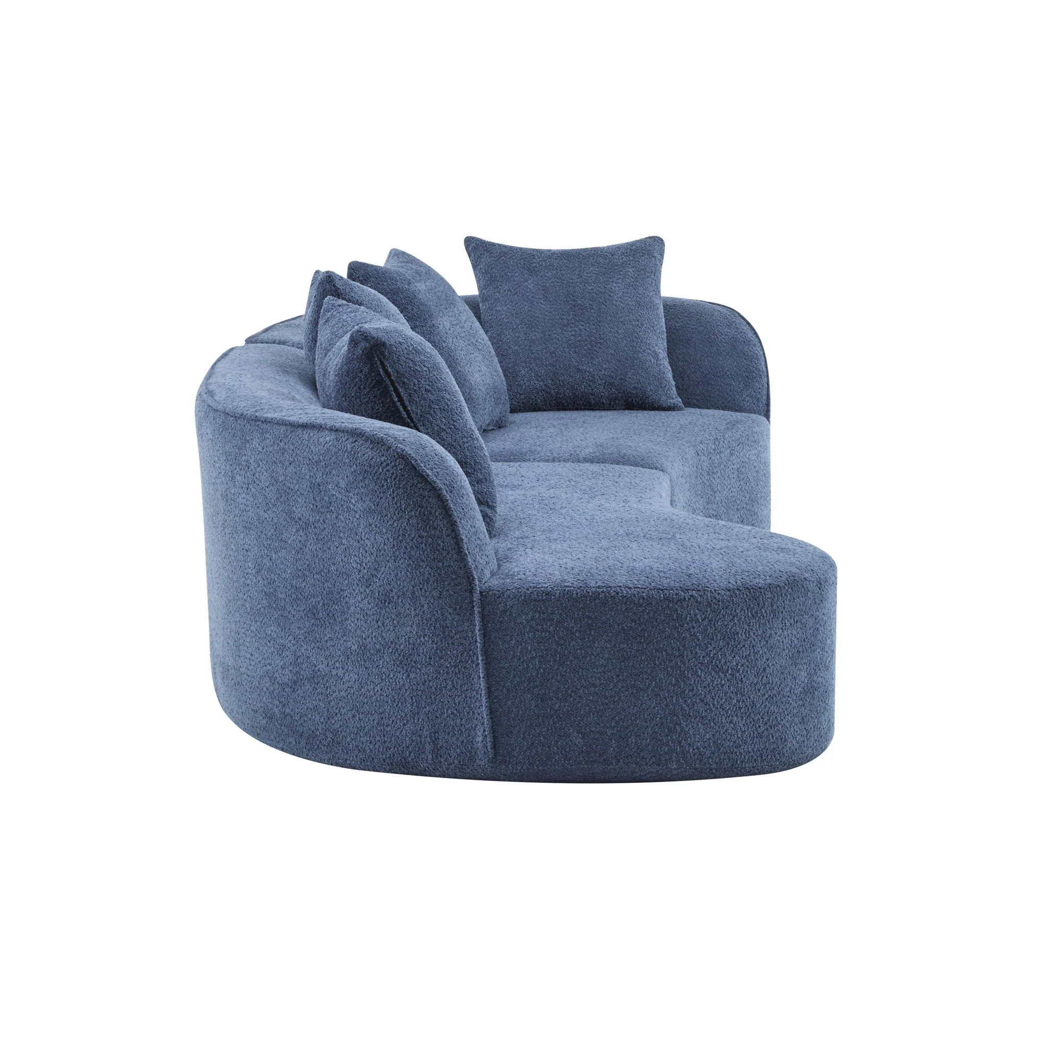 Elegant Curved Sectional Sofa With Full Foam Comfort - Image 10