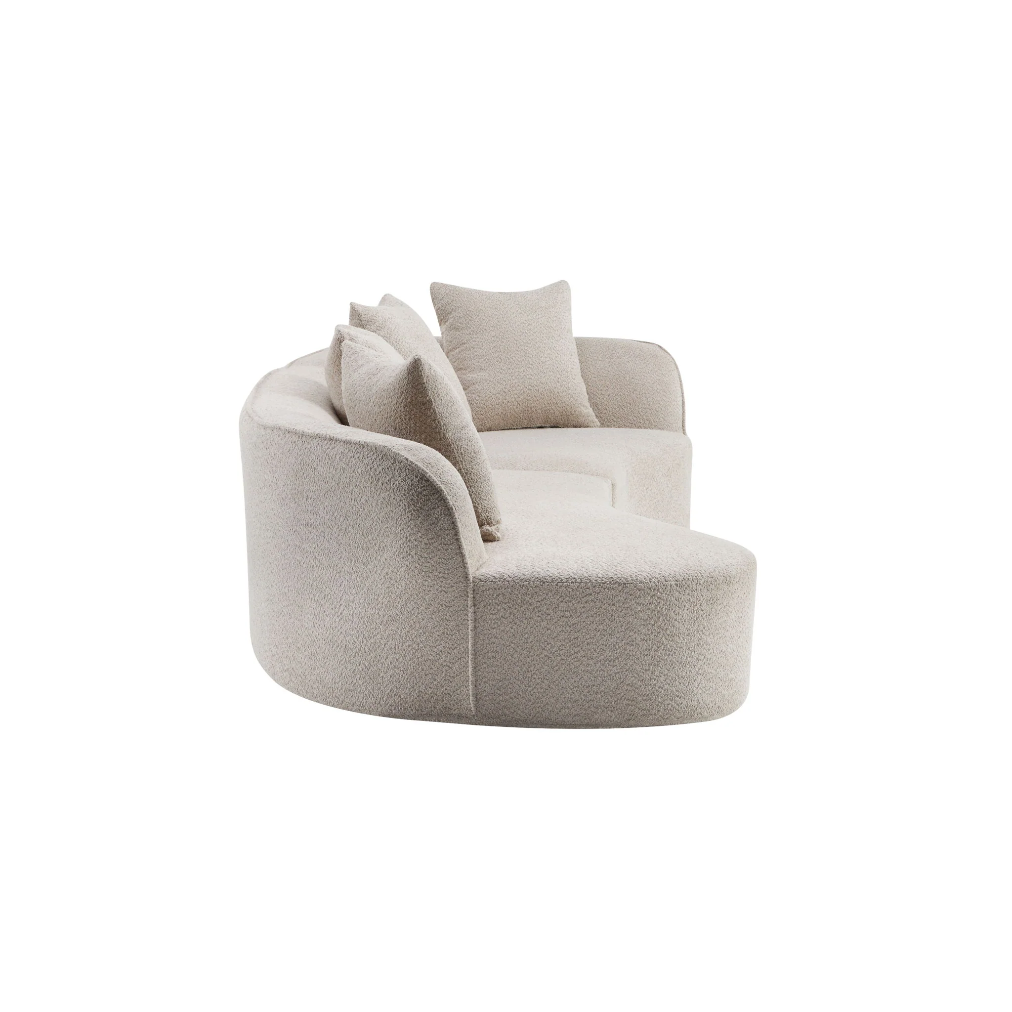 Elegant Curved Sectional Sofa With Full Foam Comfort - Image 34