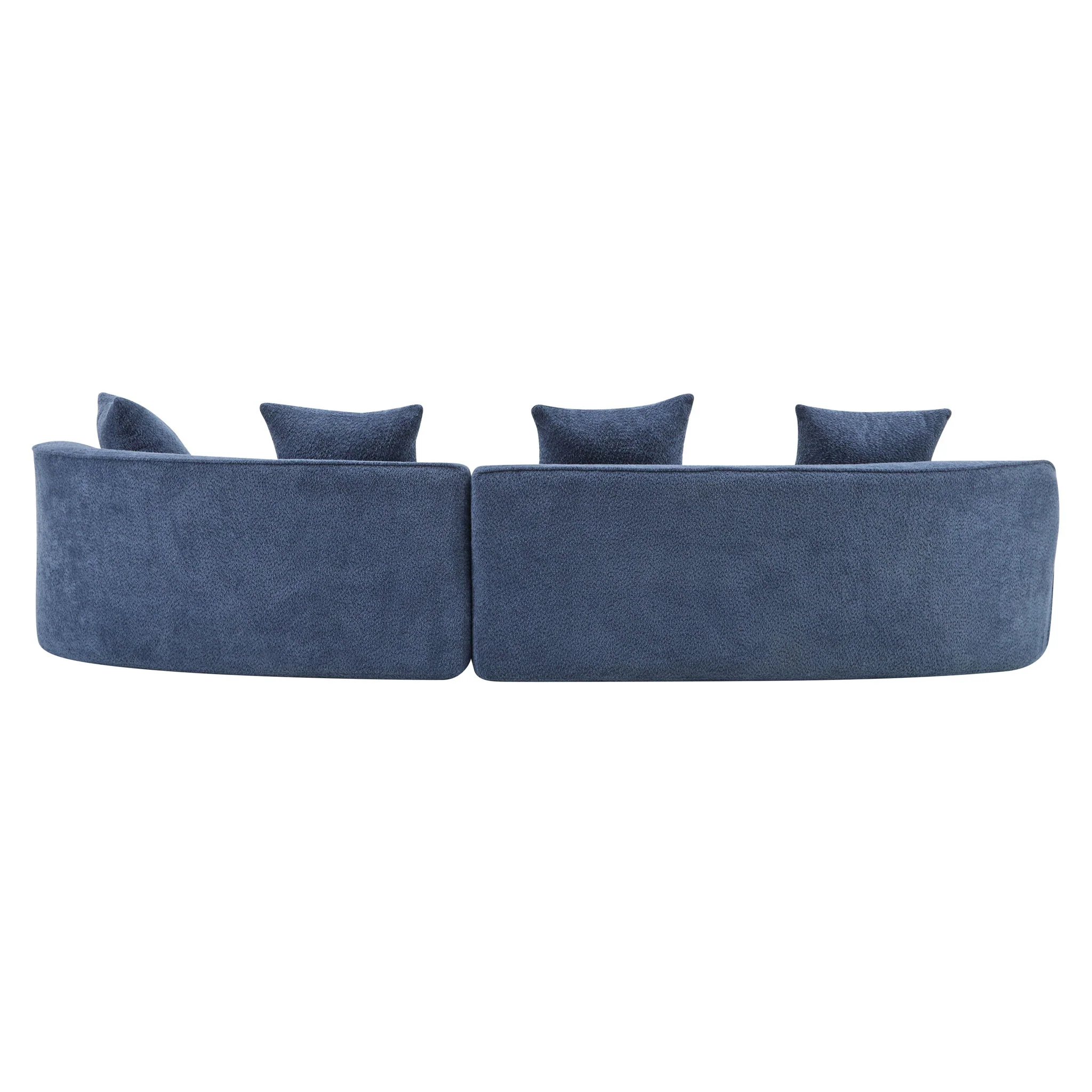 Elegant Curved Sectional Sofa With Full Foam Comfort - Image 6