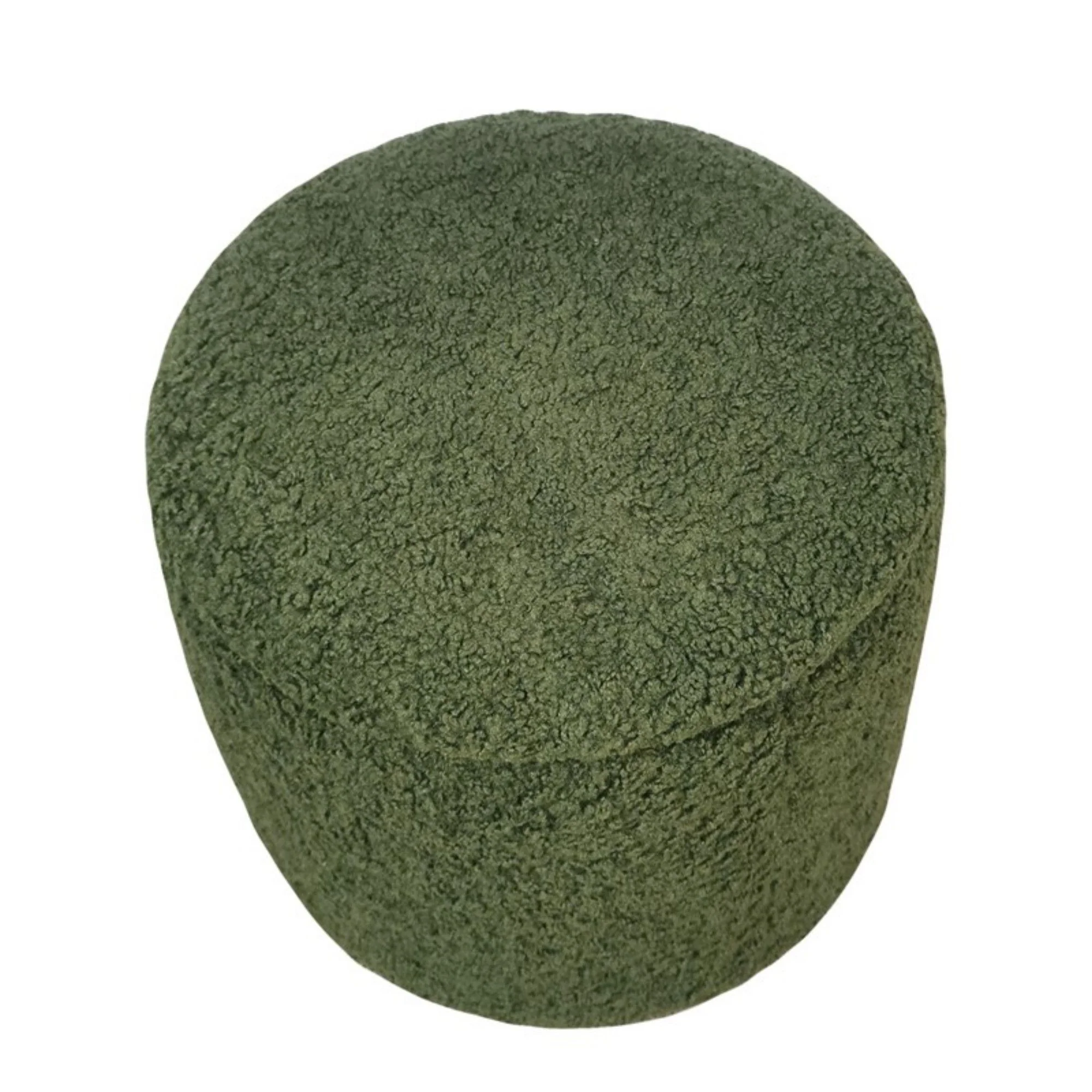 Elegant Round Storage Ottoman Upholstered - Image 4
