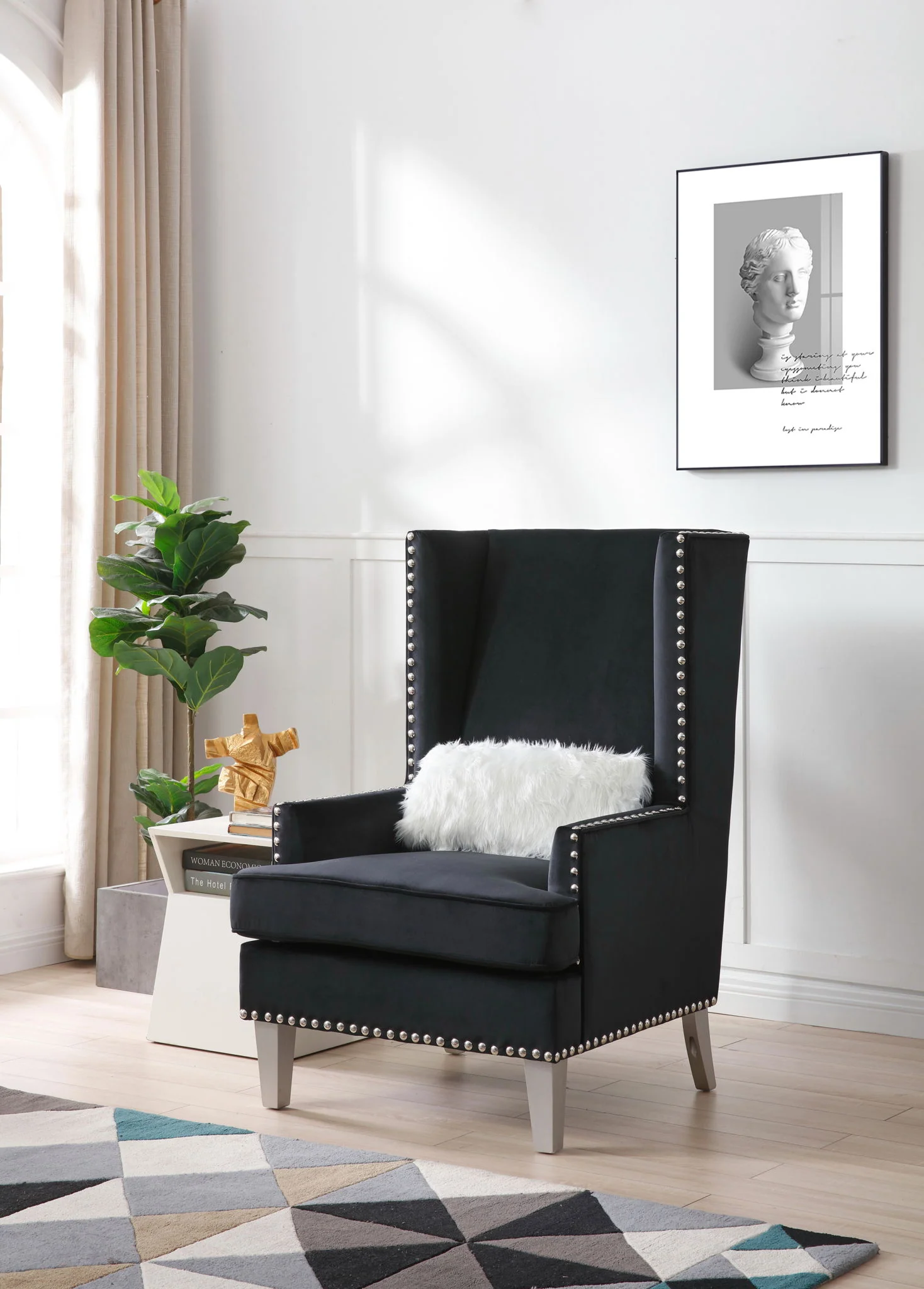 Elegant Traditional Accent Chair - Image 2