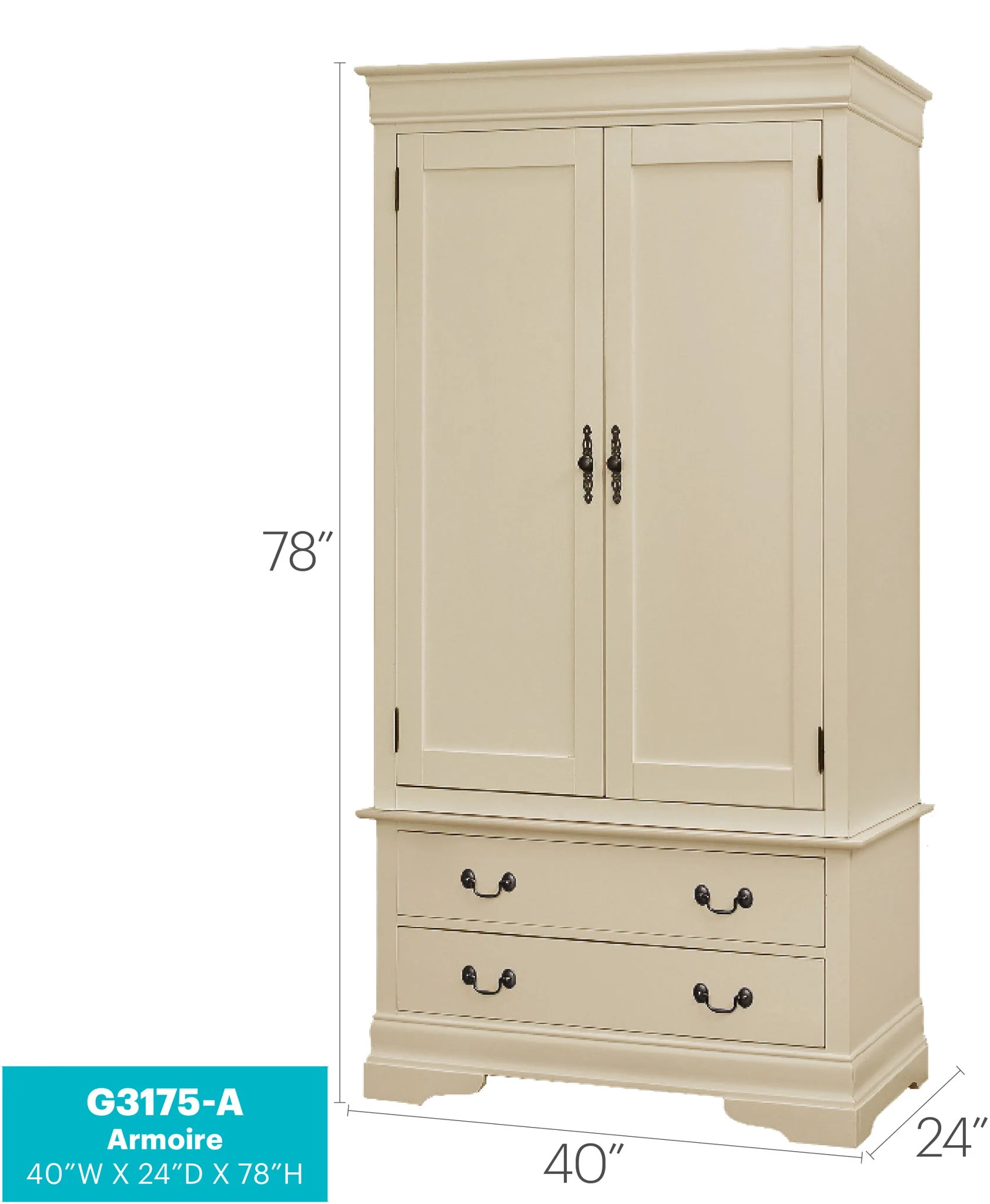 Elegant Traditional Armoire - Image 23
