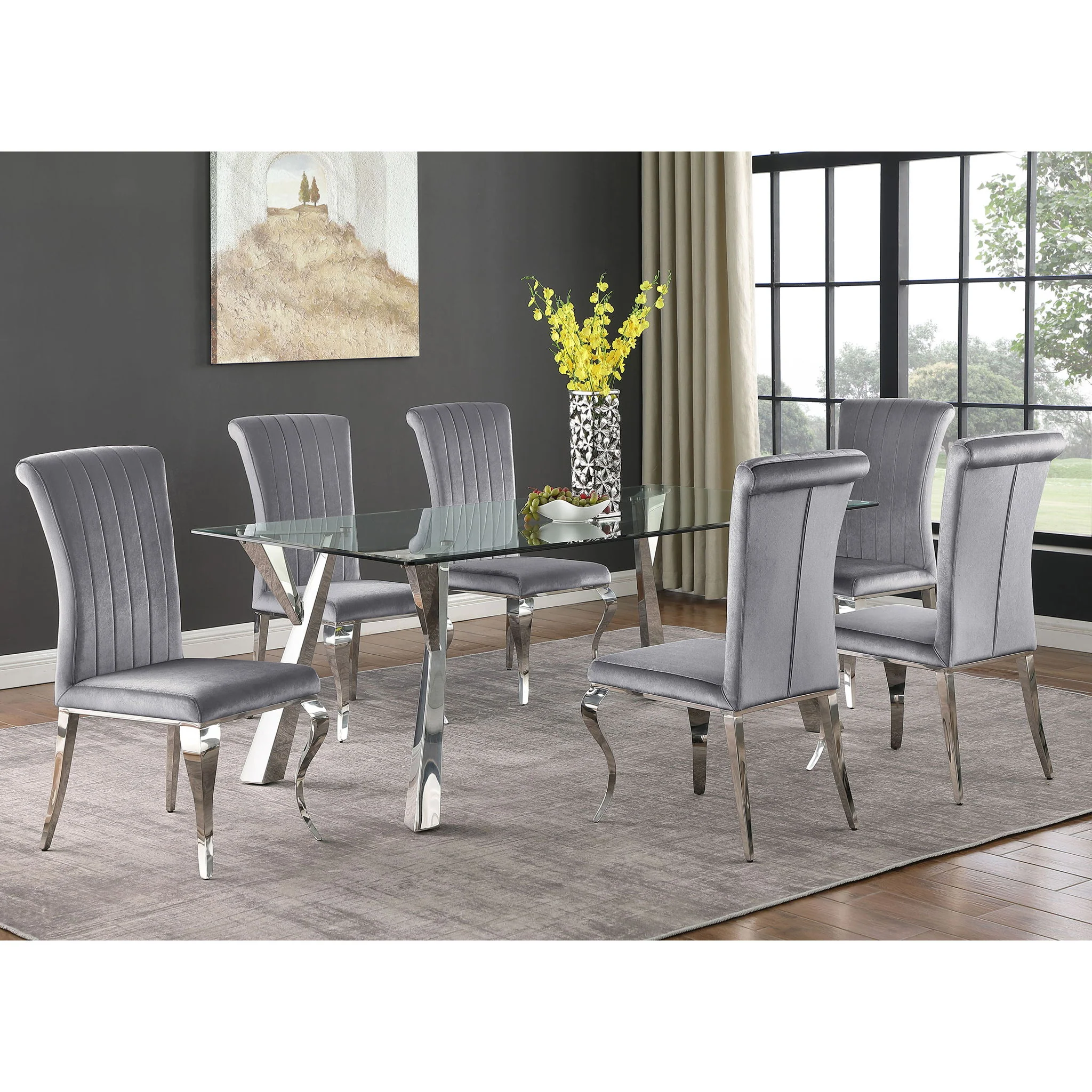 Elegant Upholstered Side Chairs (Set of 4) - Image 11