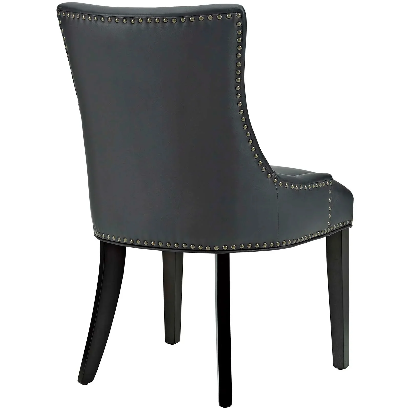 Elegant Vegan Leather Upholstered Dining Side Chair - Image 3