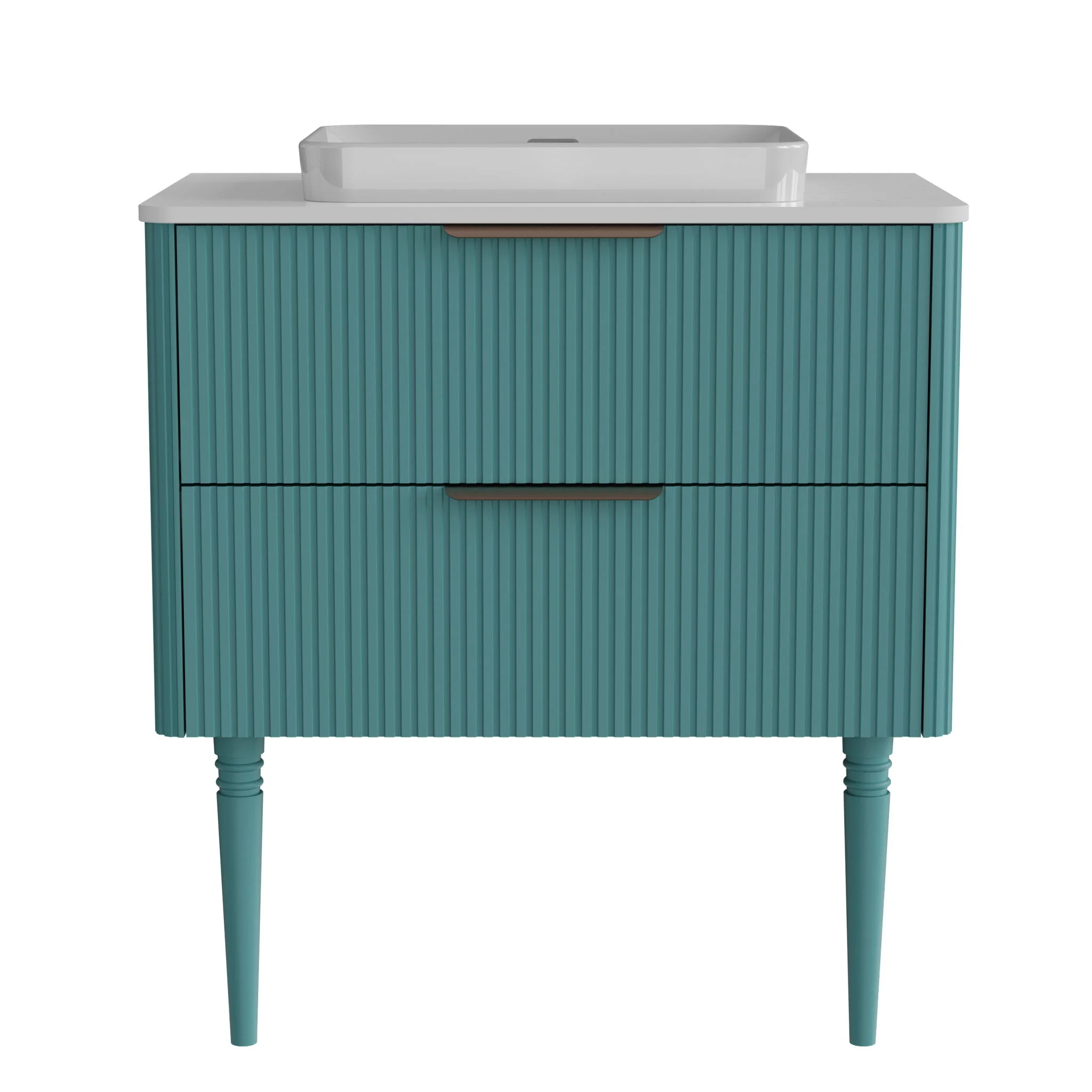 Elena - Modern Bathroom Vanity With Sink With Ample Storage, 2 Soft Close Drawers - Image 7