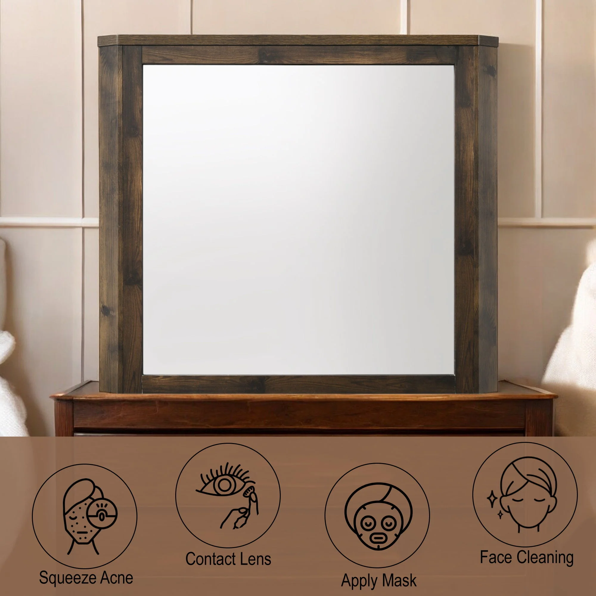 Elettra - Rustic Mirror - Walnut - Image 5