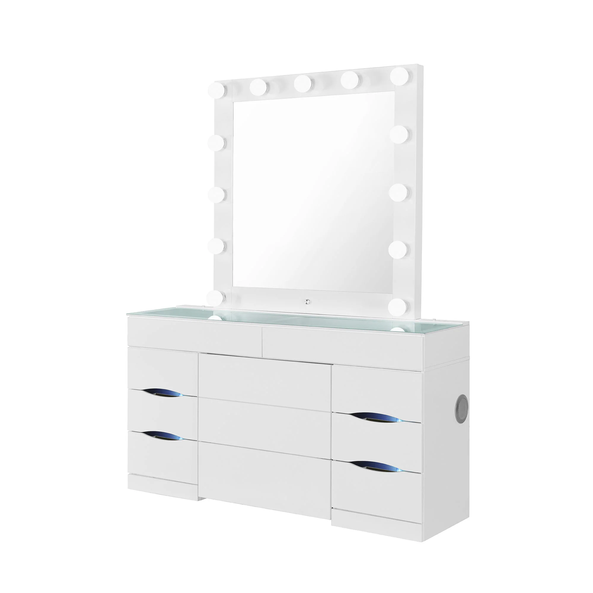 Elisa - Vanity Set With Stool And LED Bulbs - Image 12