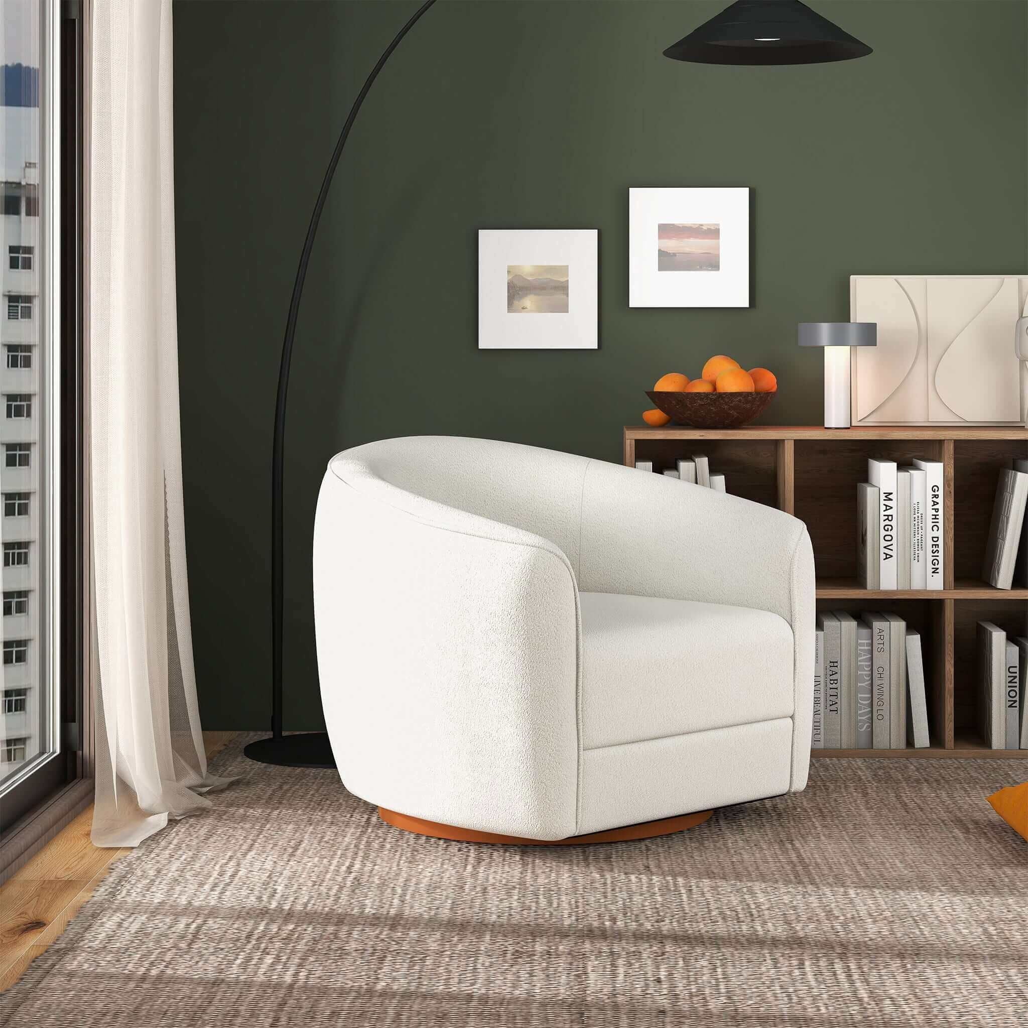 Elise - Mid-Century Modern Swivel Chair - Image 6
