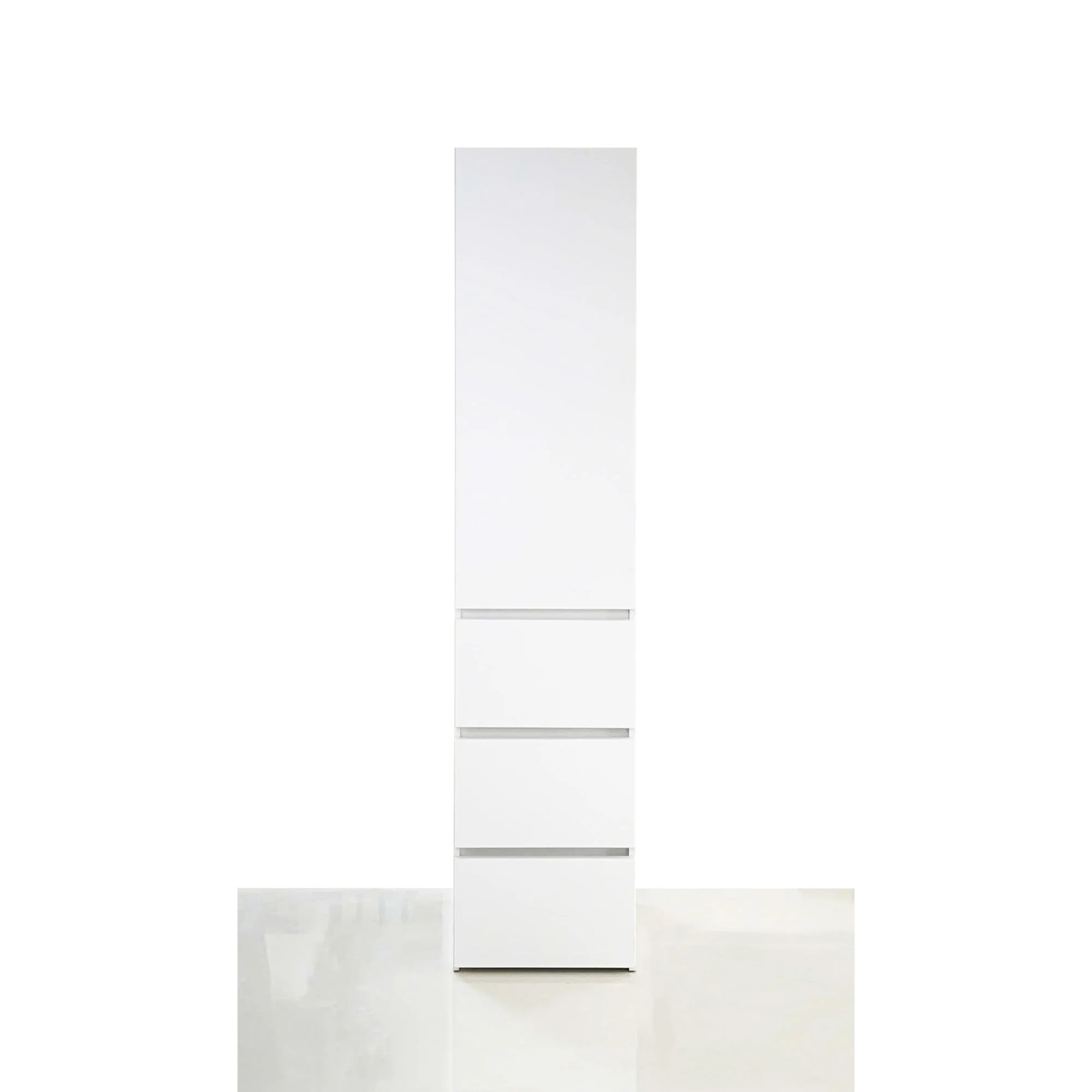 Elise - Slim Modular Closet Cabinet With Drawers - White - Image 9