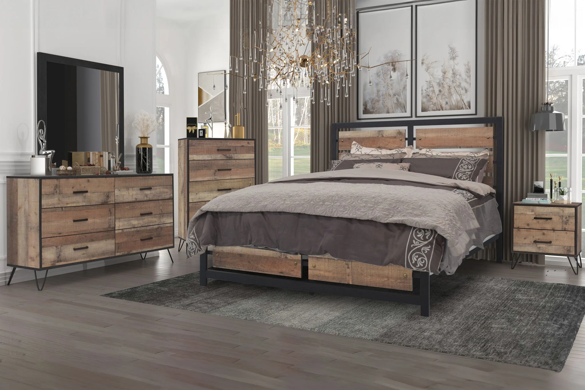 Elk River - Mirror - Rustic - Image 3