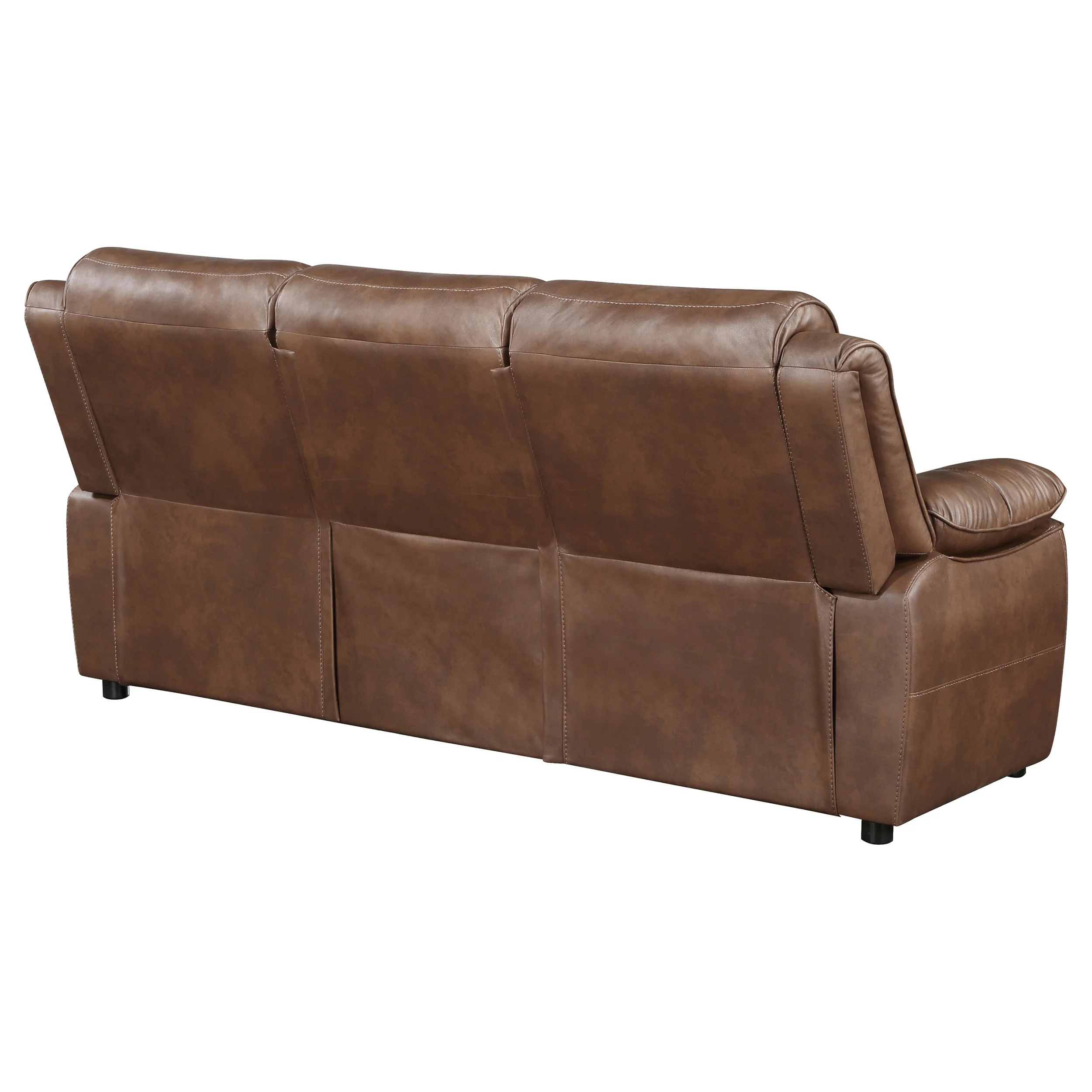 Ellington Upholstered Padded Arm Sofa Dark Brown - Image 7