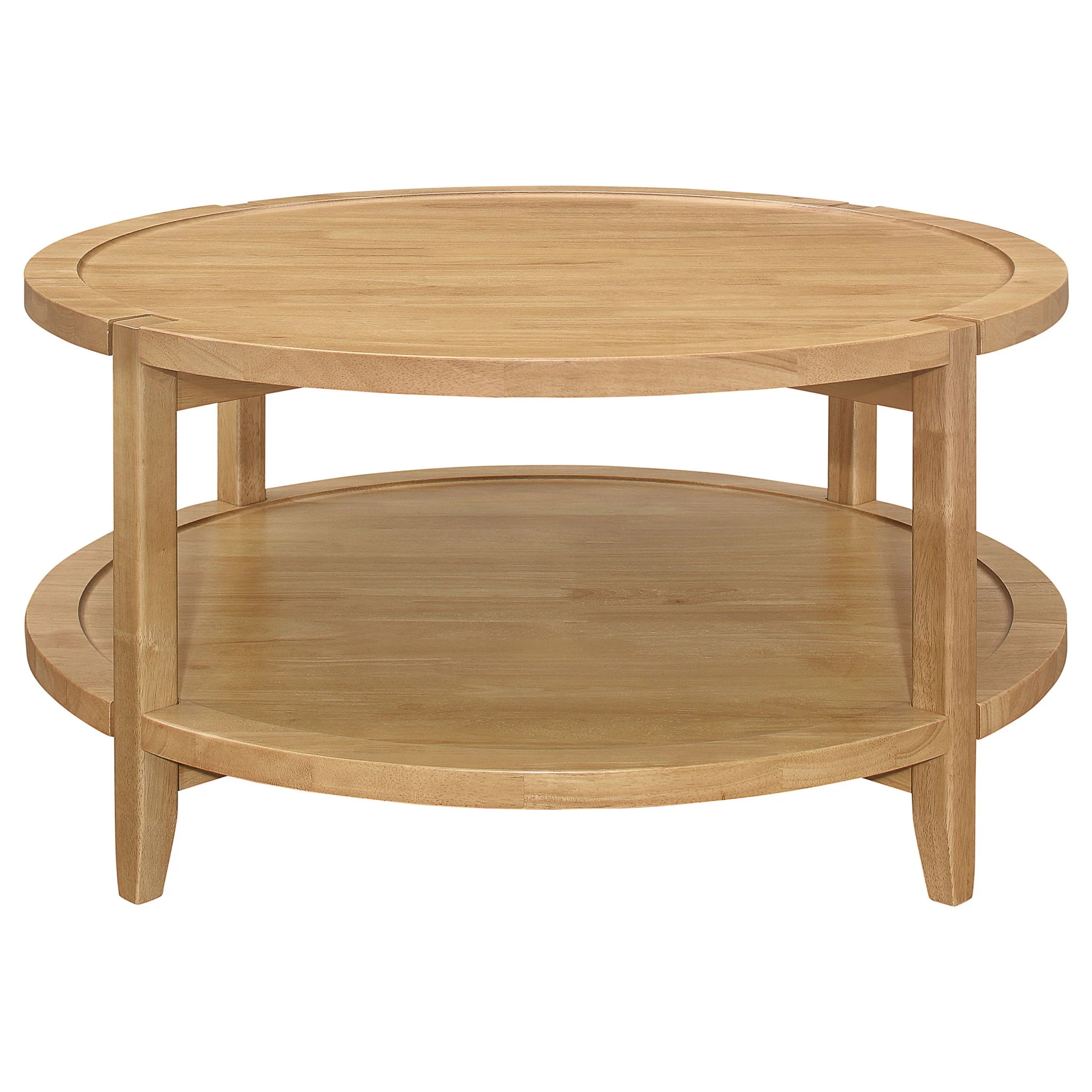 Elliott - 2 Piece Round Coffee And End Table Set - Maple - Image 9