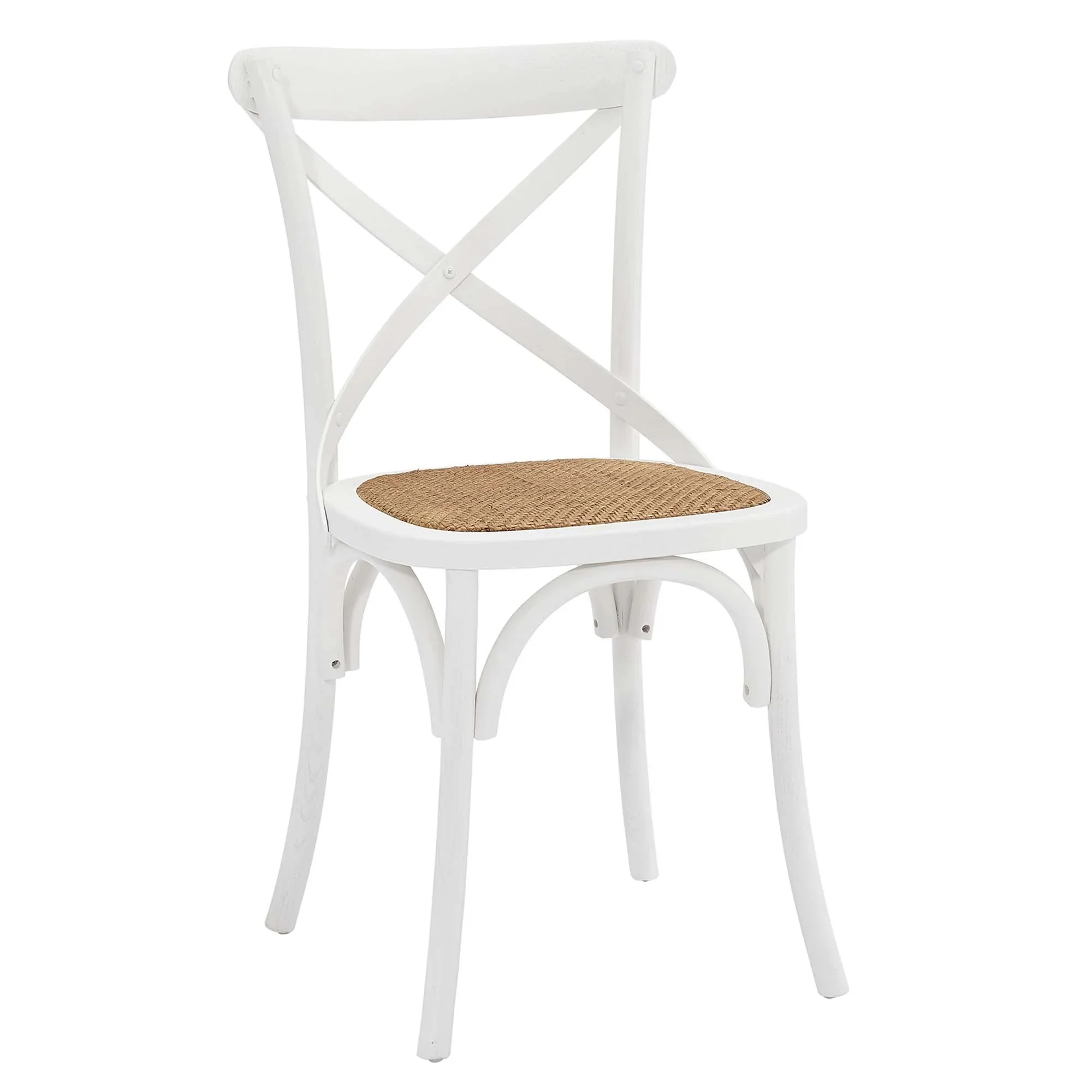 Elm Wood Dining Side Chair Set of 4 with Rattan Seat – Farmhouse Style - Image 38
