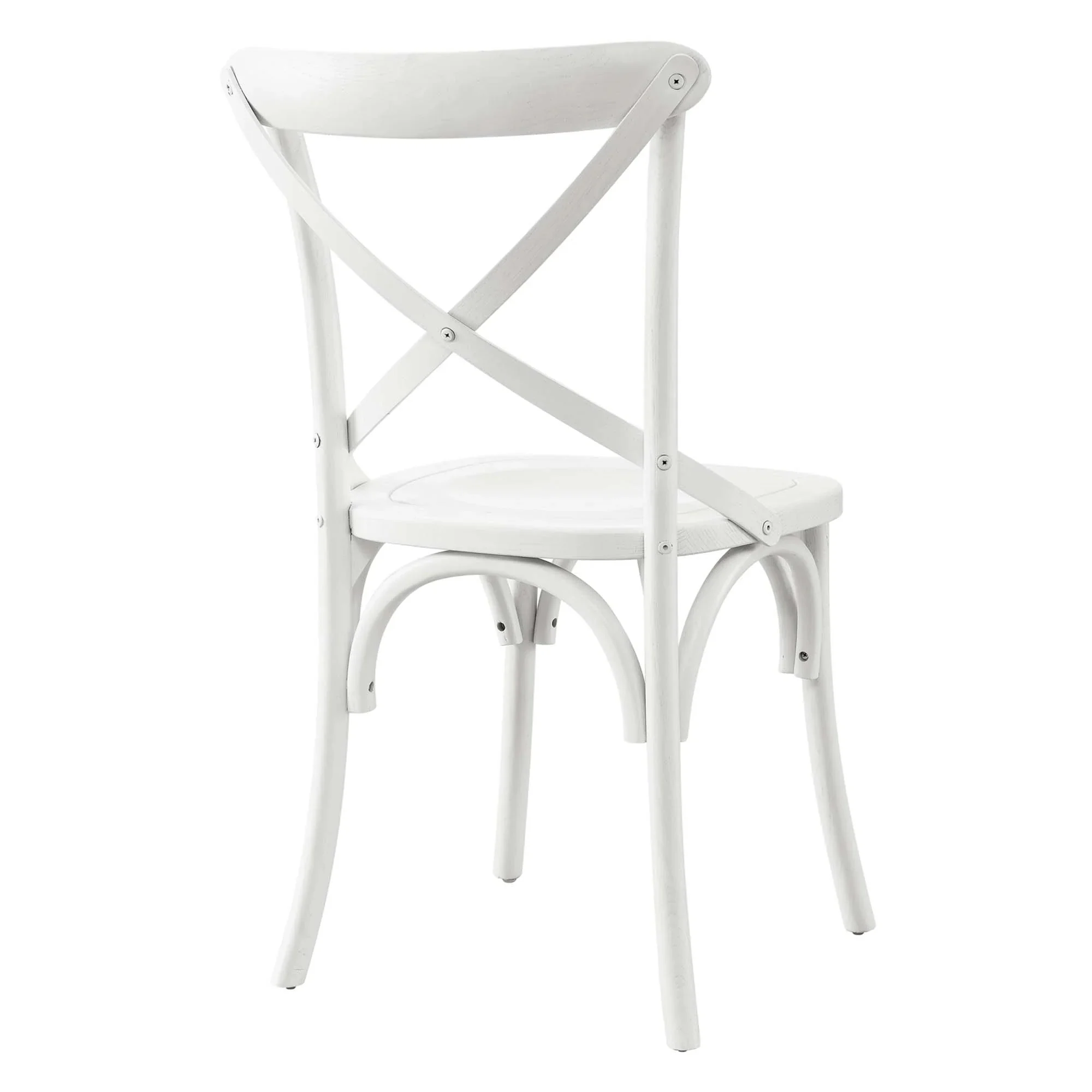 Elm Wood Farmhouse Dining Side Chair with X-Brace Back - Image 43