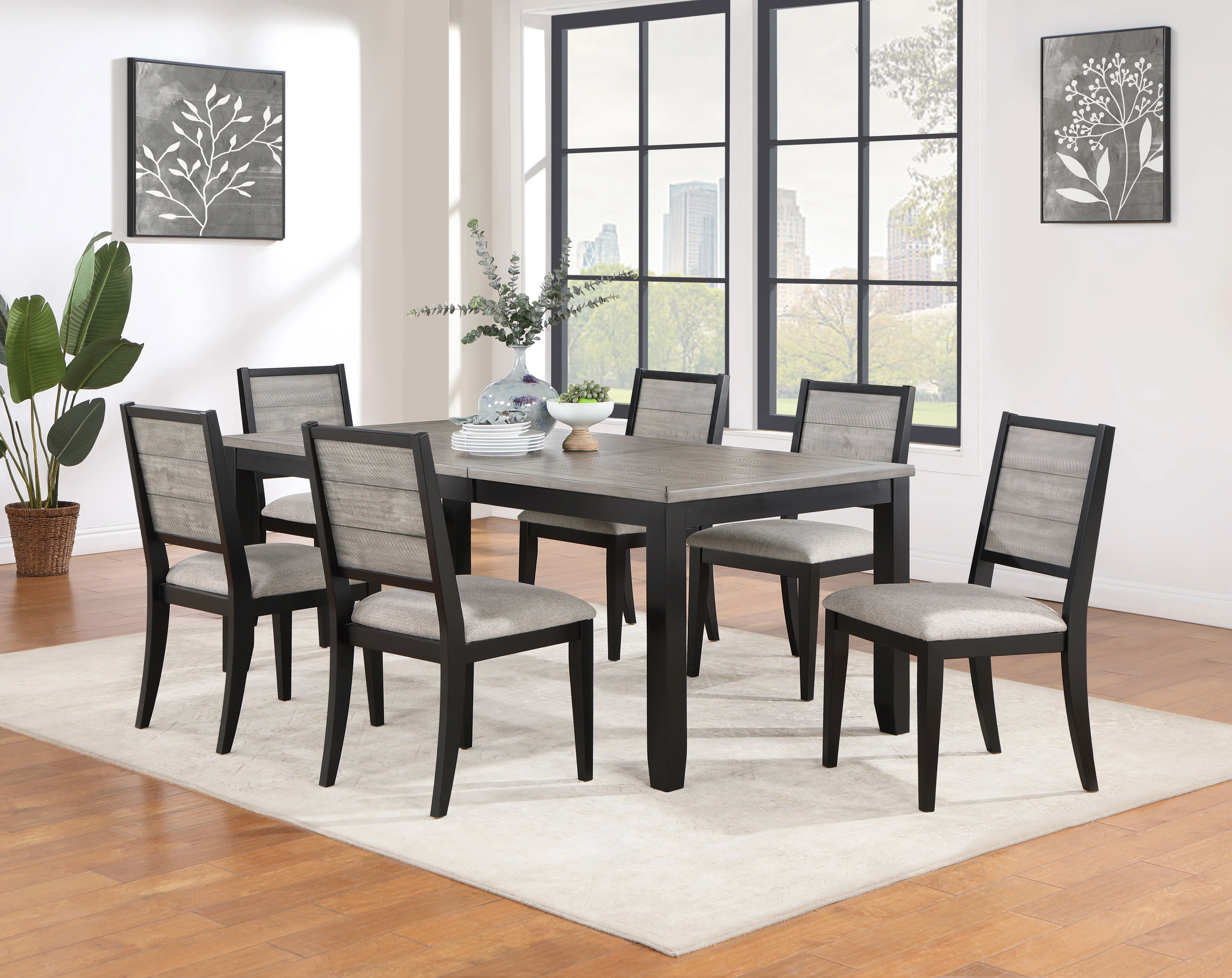 Elodie Rectangular 78-inch Extension Dining Table Grey - Image 9