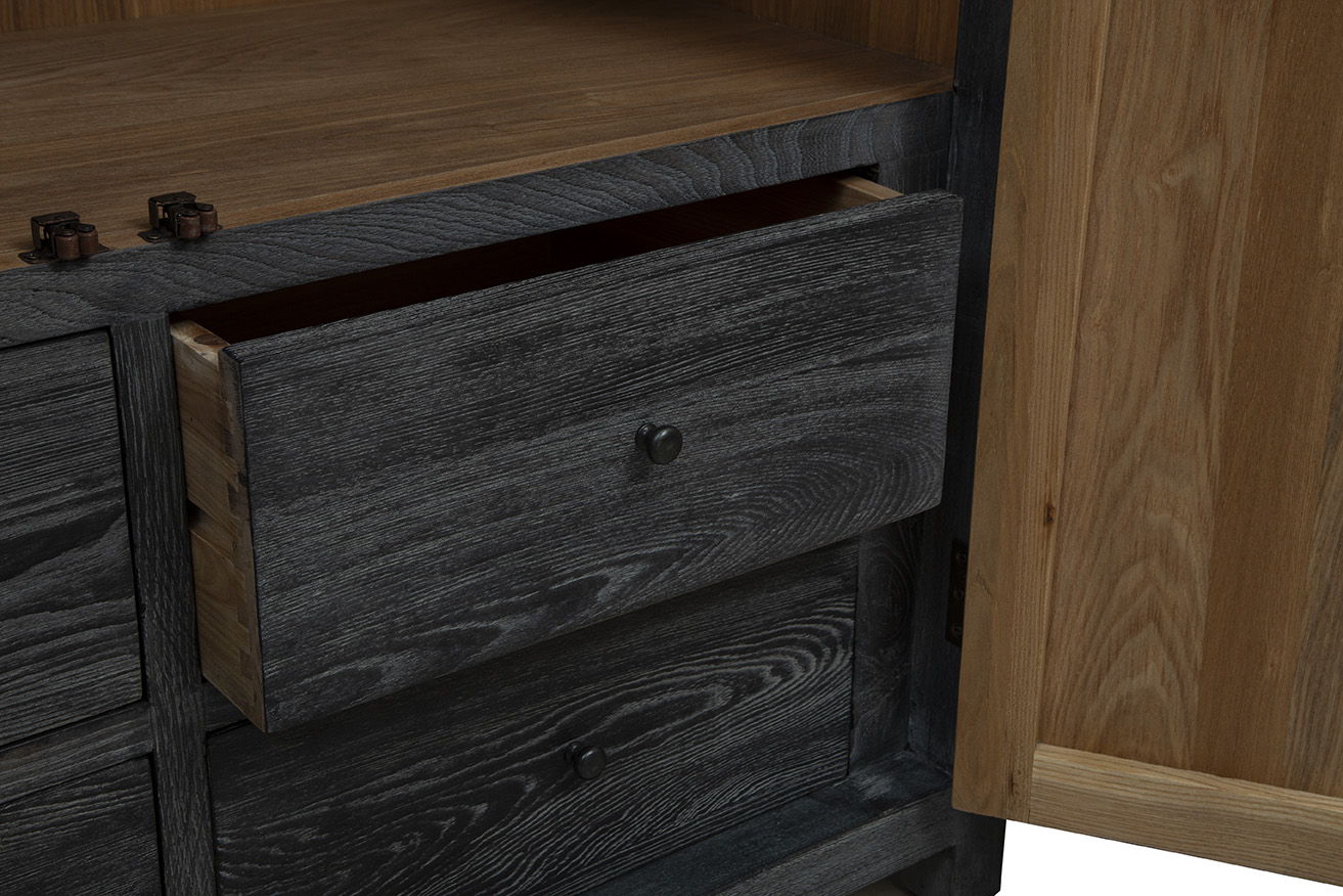 Eloise - Cabinet - Black / Light Brown - Image 6