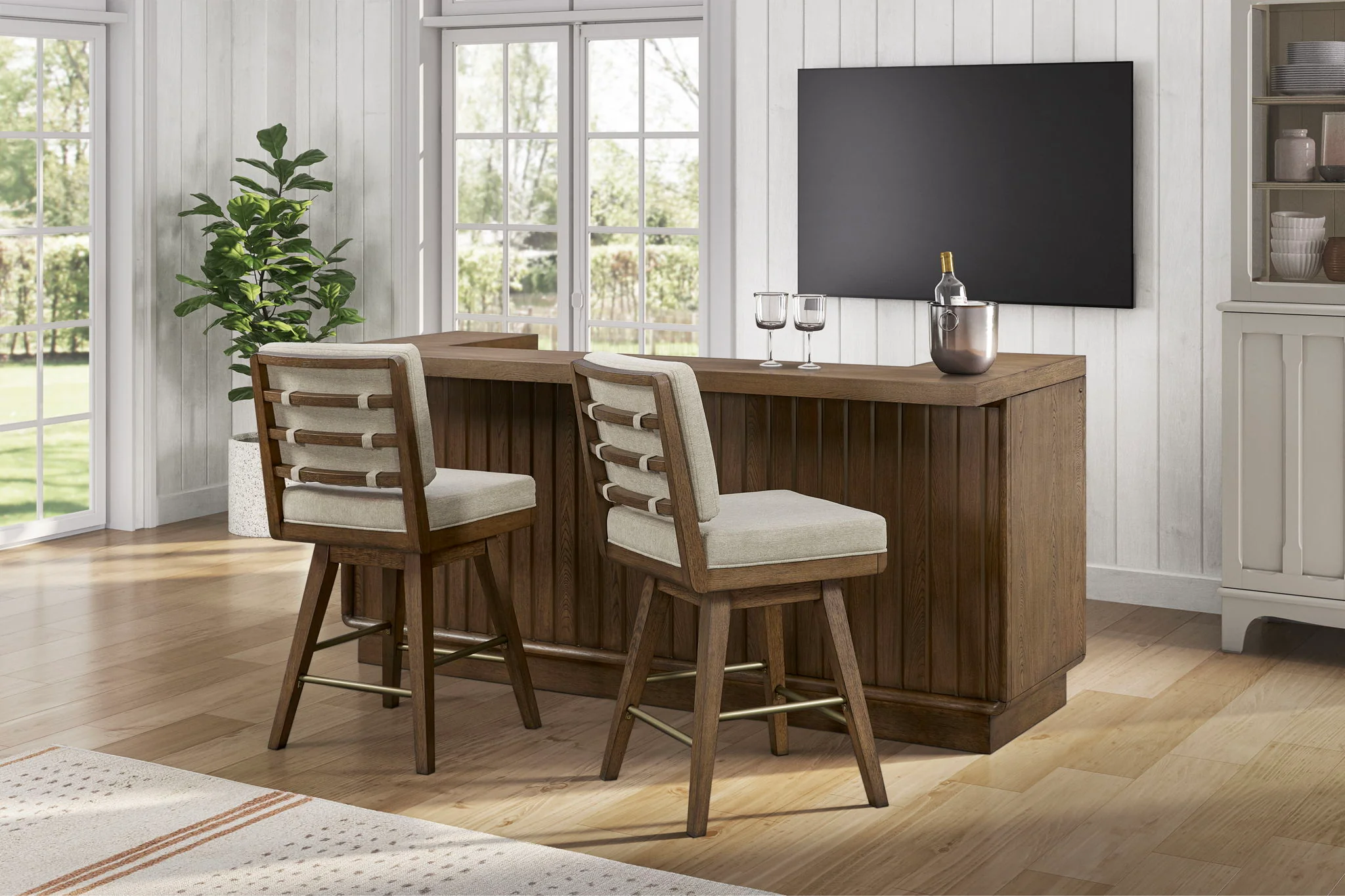 Elure - Swivel Counter Stool (Set of 2) - Image 6