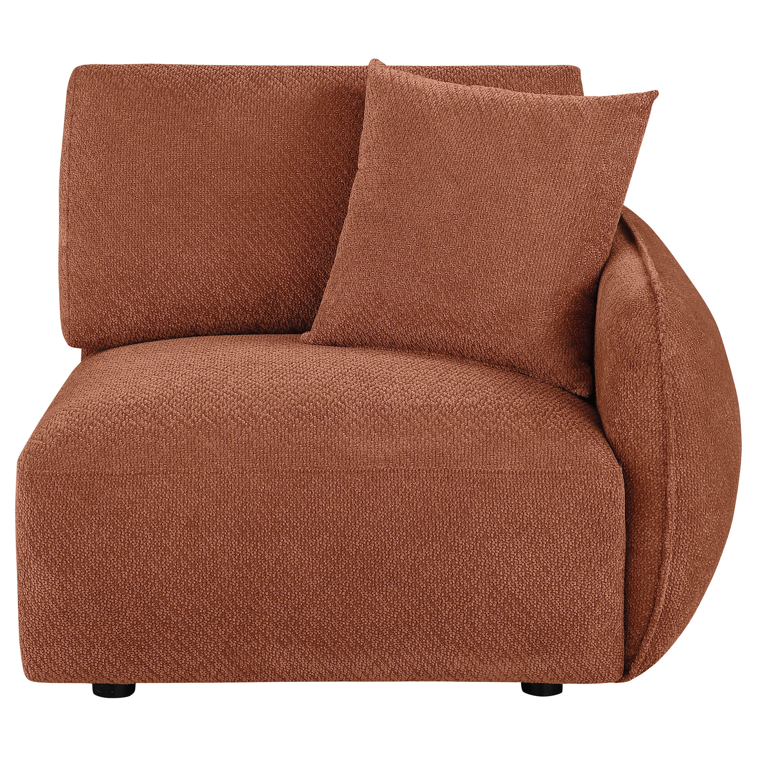 Elysia Chenille Upholstered Modular RAF Chair Coral - Image 5