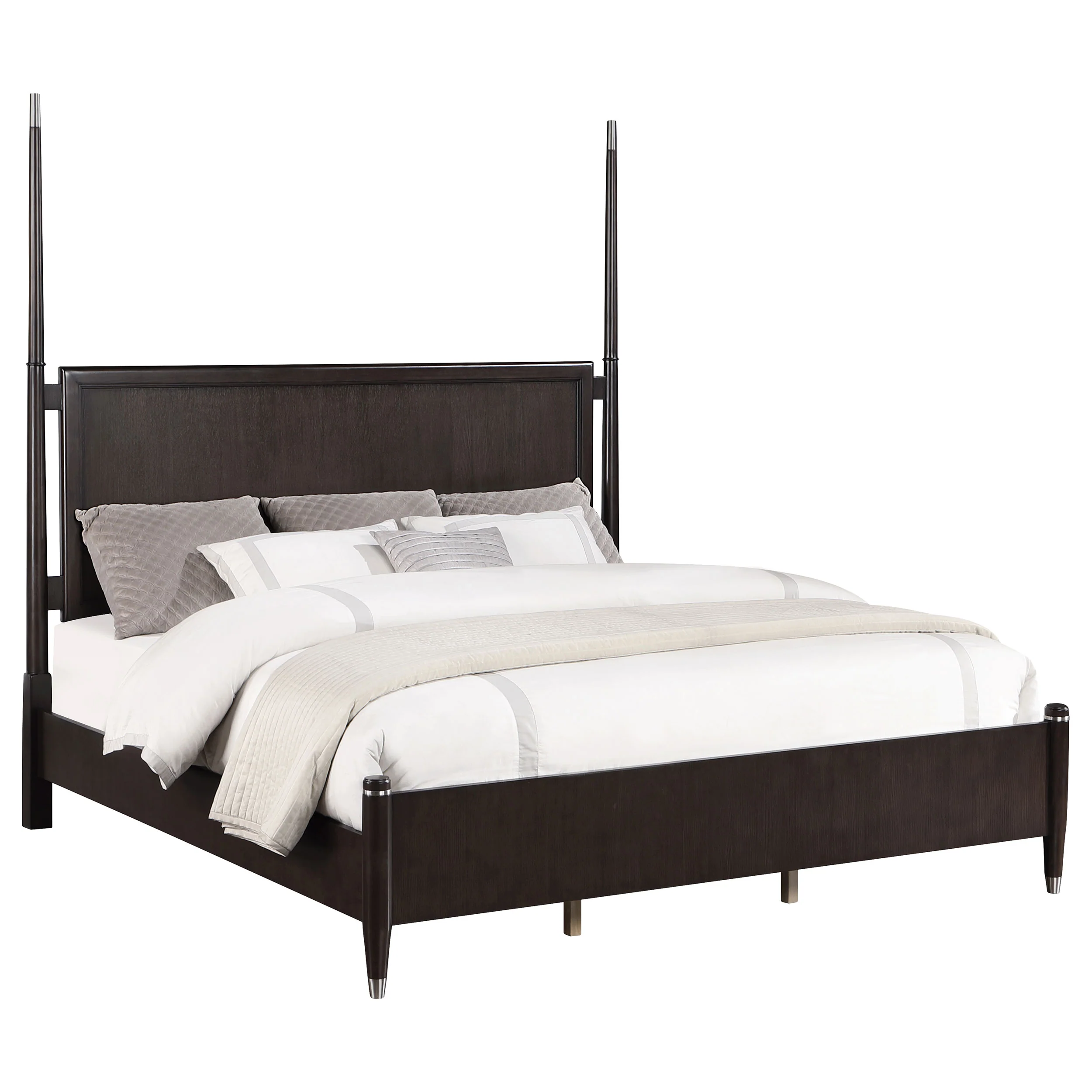 Emberlyn Wood Queen Poster Bed in Brown - Image 6