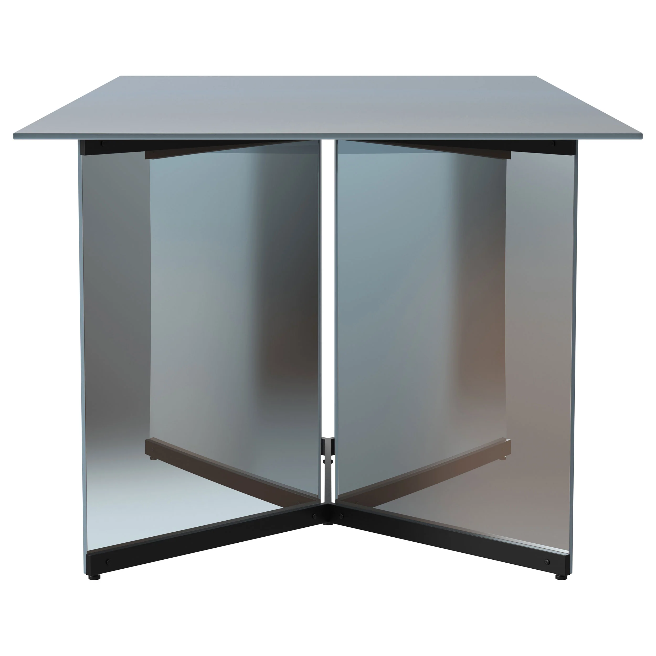 Emery 76-Inch Rectangular Mirrored Dining Table - Image 7