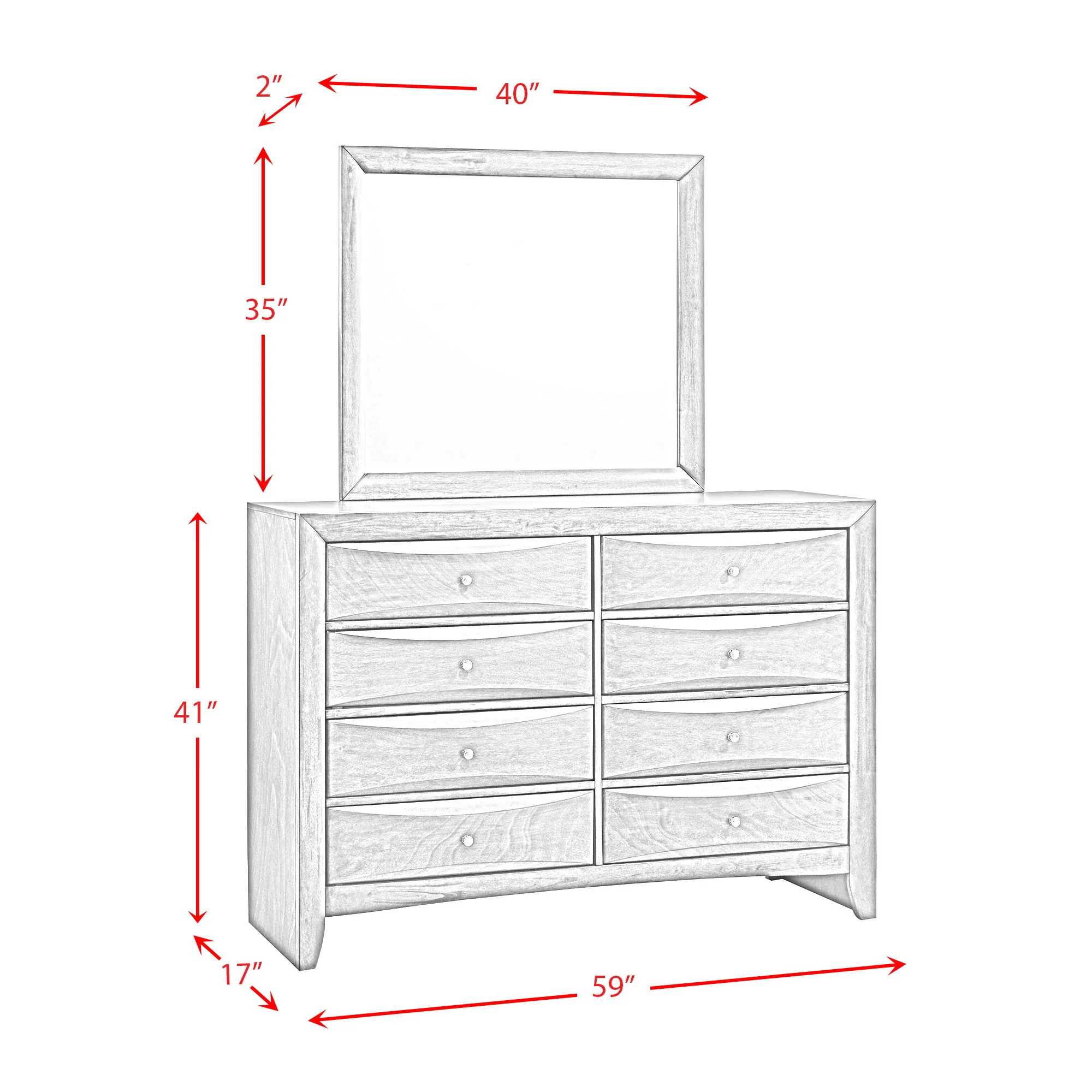 Emily - Bedroom Dresser - Image 8