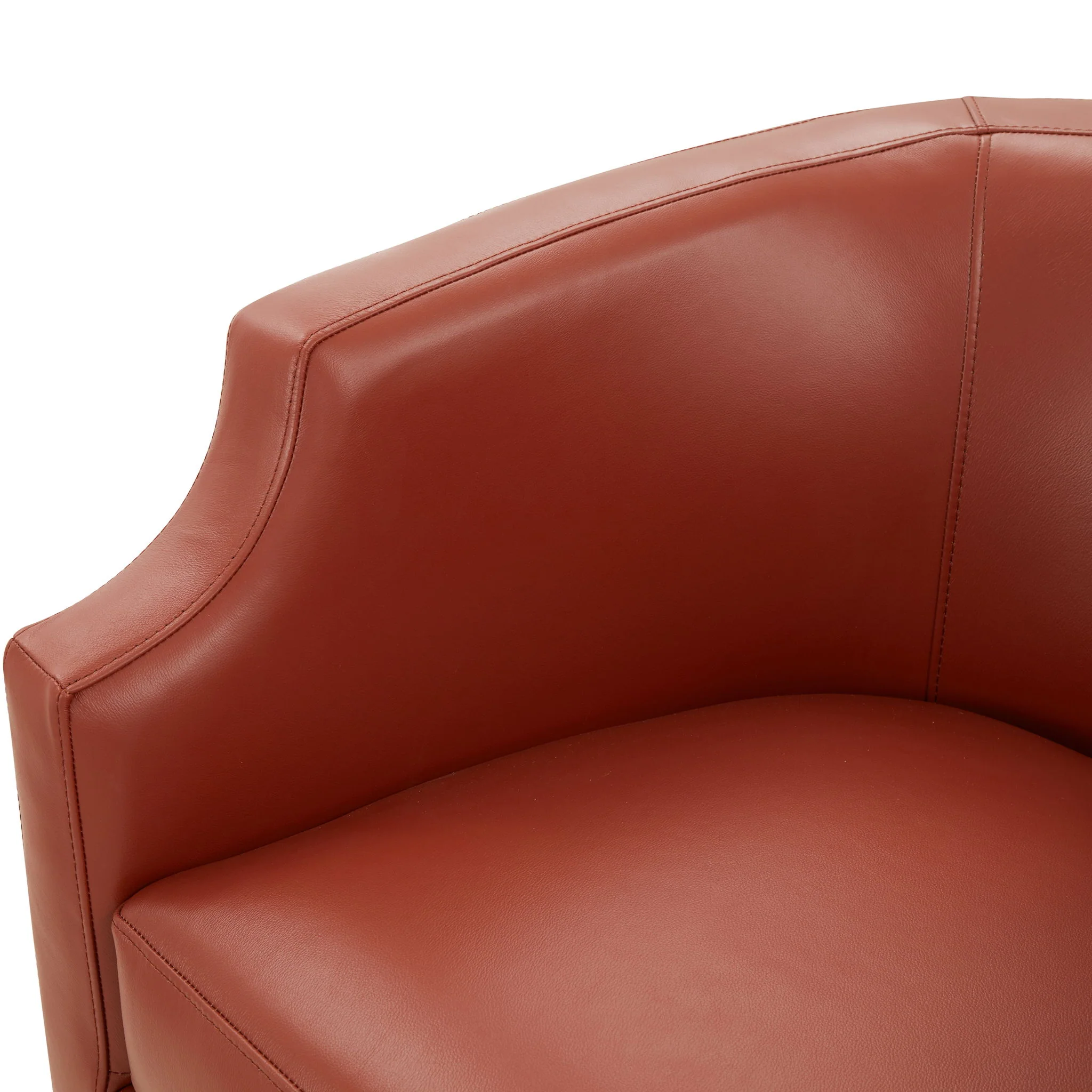 Emmett - Swivel Glider Barrel Chair With Clip Arm Design - Image 3