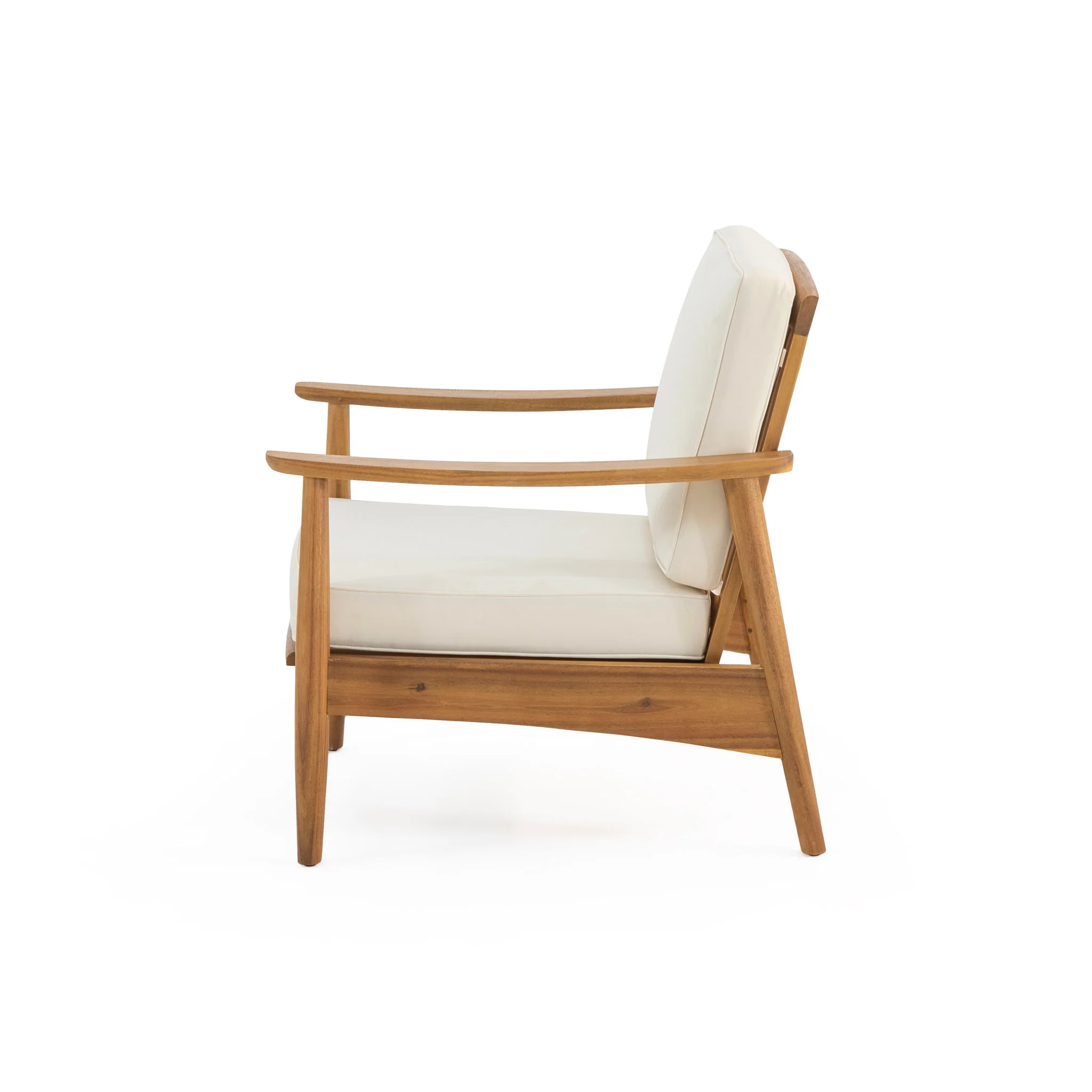 Emmry - Outdoor Acacia Wood Club Chair - Image 8
