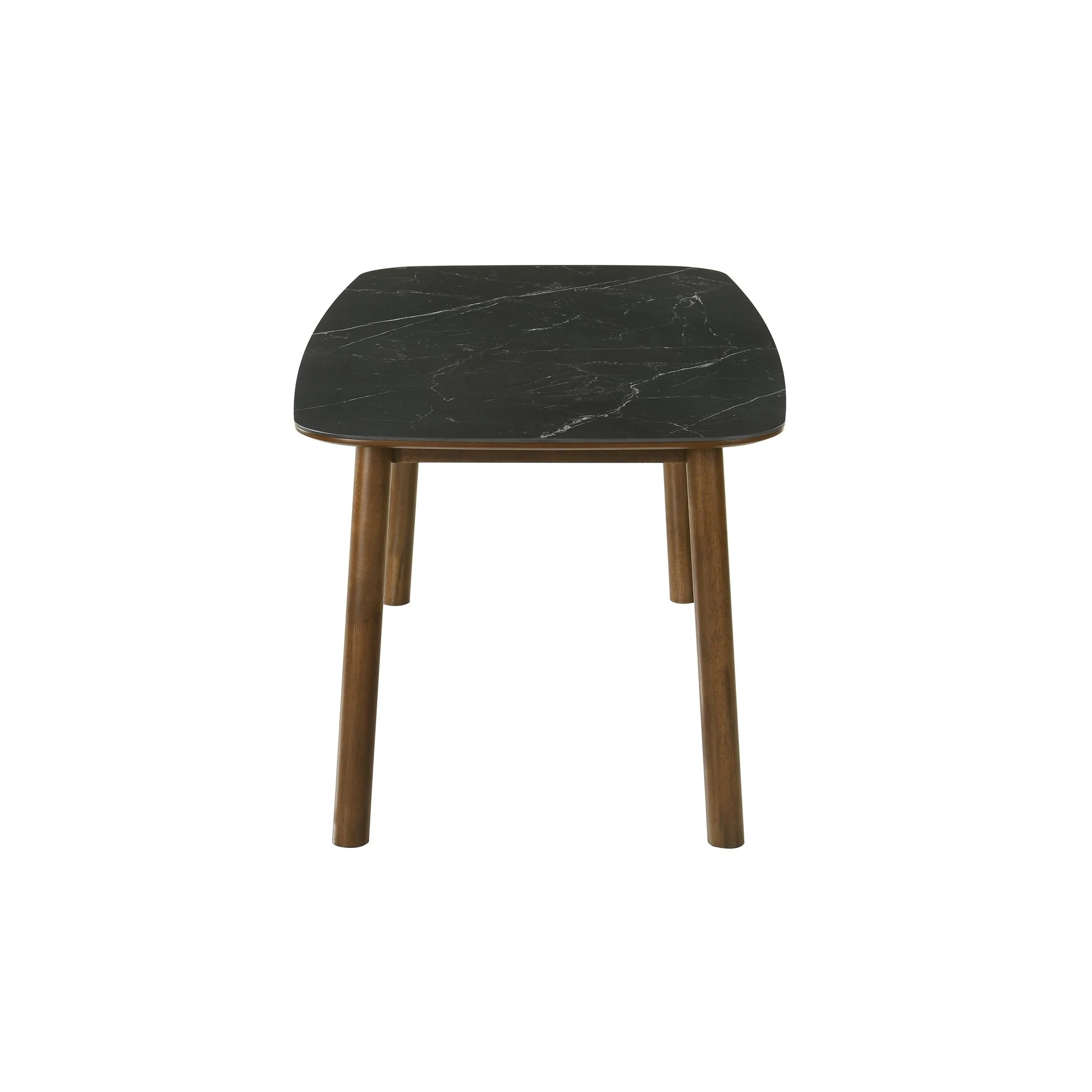 Emorie - Rectangle Wood Dining Table - Black / Walnut - Image 4