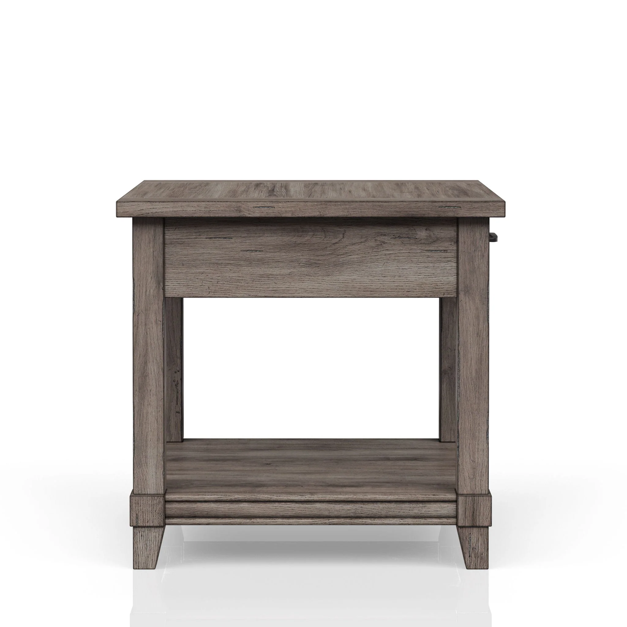 End Table With Storage Drawer Usn - Gray - Image 3