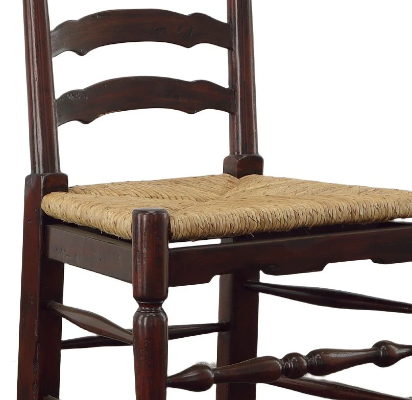 English Country - Ladderback Side Chair (Set of 2) - Dark Brown - Image 2