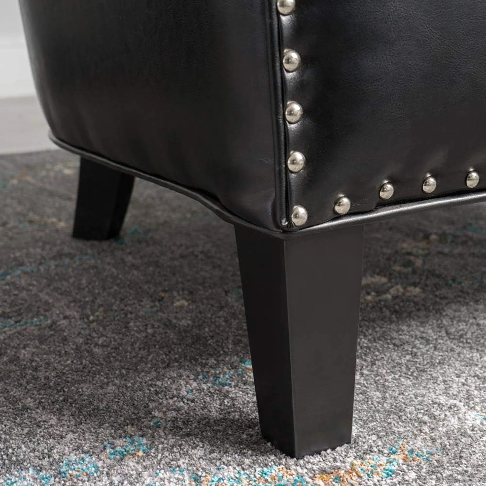 Enigmatica - Upholstered Club Chair With Nailhead Trim - Image 5