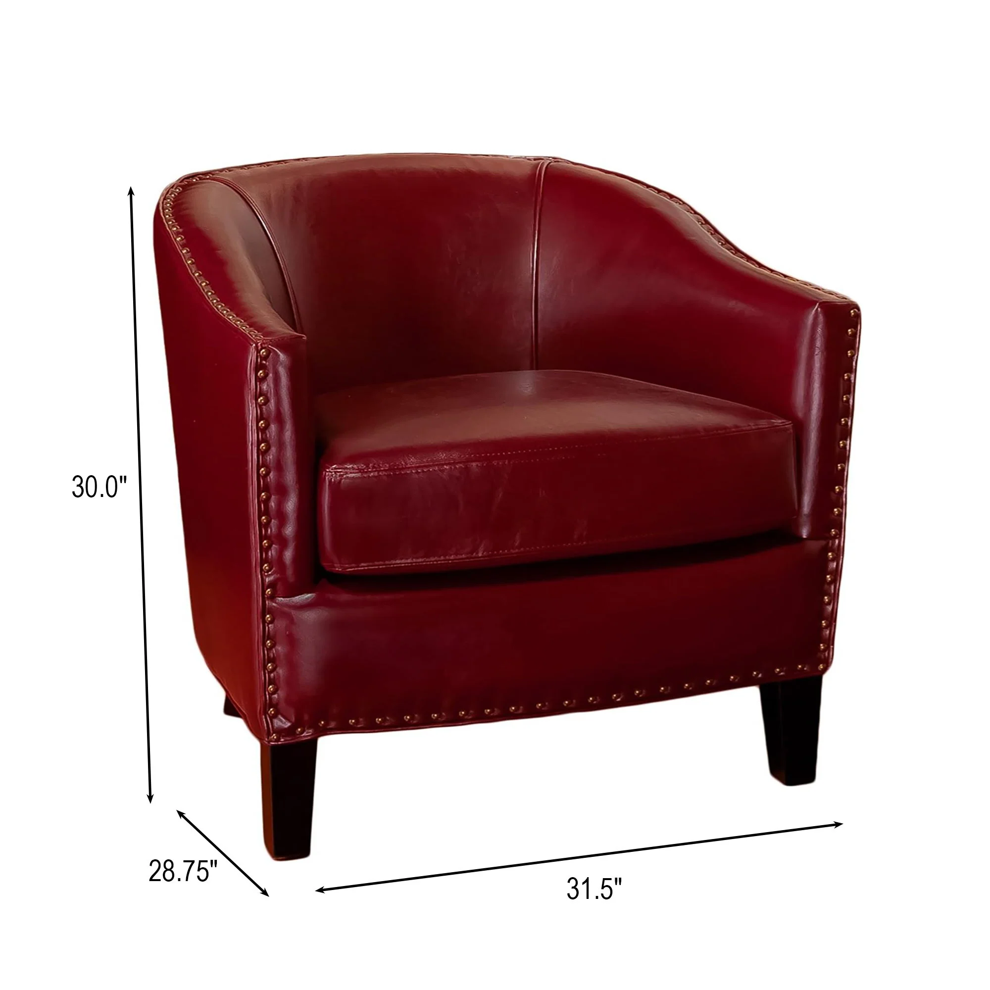 Enigmatica - Upholstered Club Chair With Nailhead Trim - Image 8