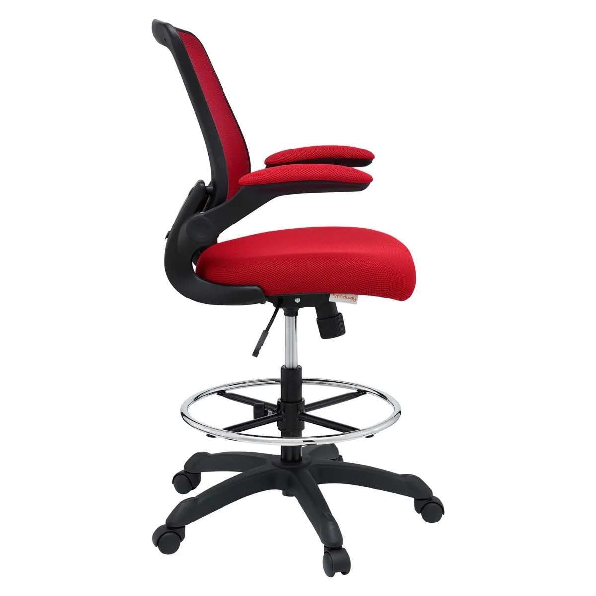 Ergonomic Mesh Drafting Chair with Flip-Up Arms for Office, Studio and Workspace - Image 17