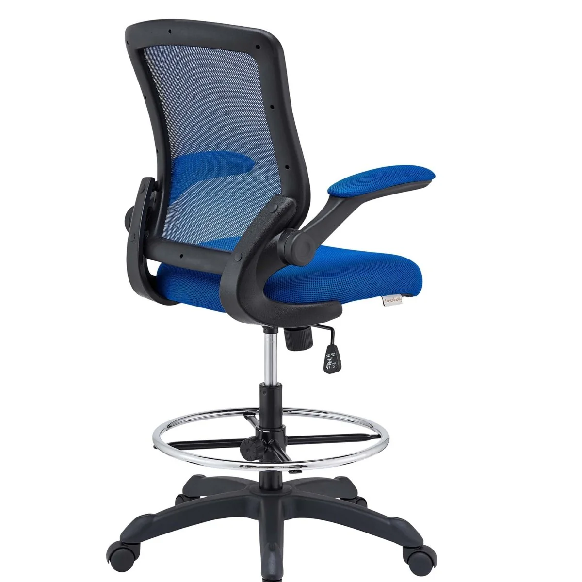 Ergonomic Mesh Drafting Chair with Flip-Up Arms for Office, Studio and Workspace - Image 7