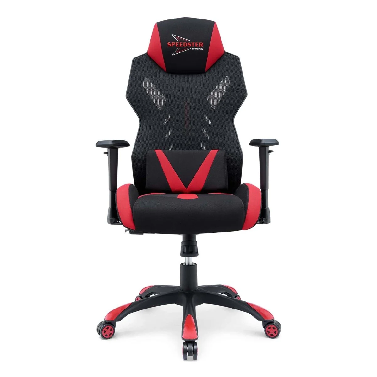 Ergonomic Mesh Gaming Chair with Headrest – Black Red - Image 7
