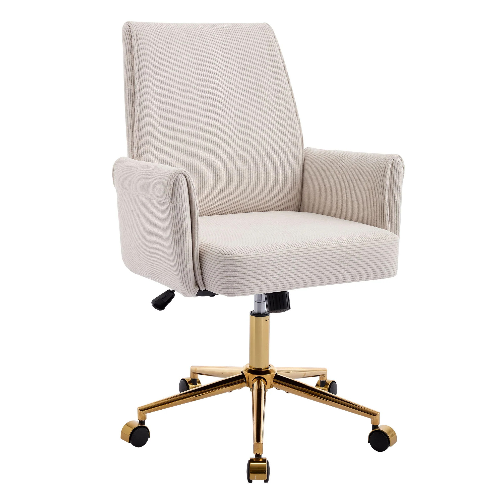 Ergonomic Mid-Back Office Chair With Gold Base - Image 6