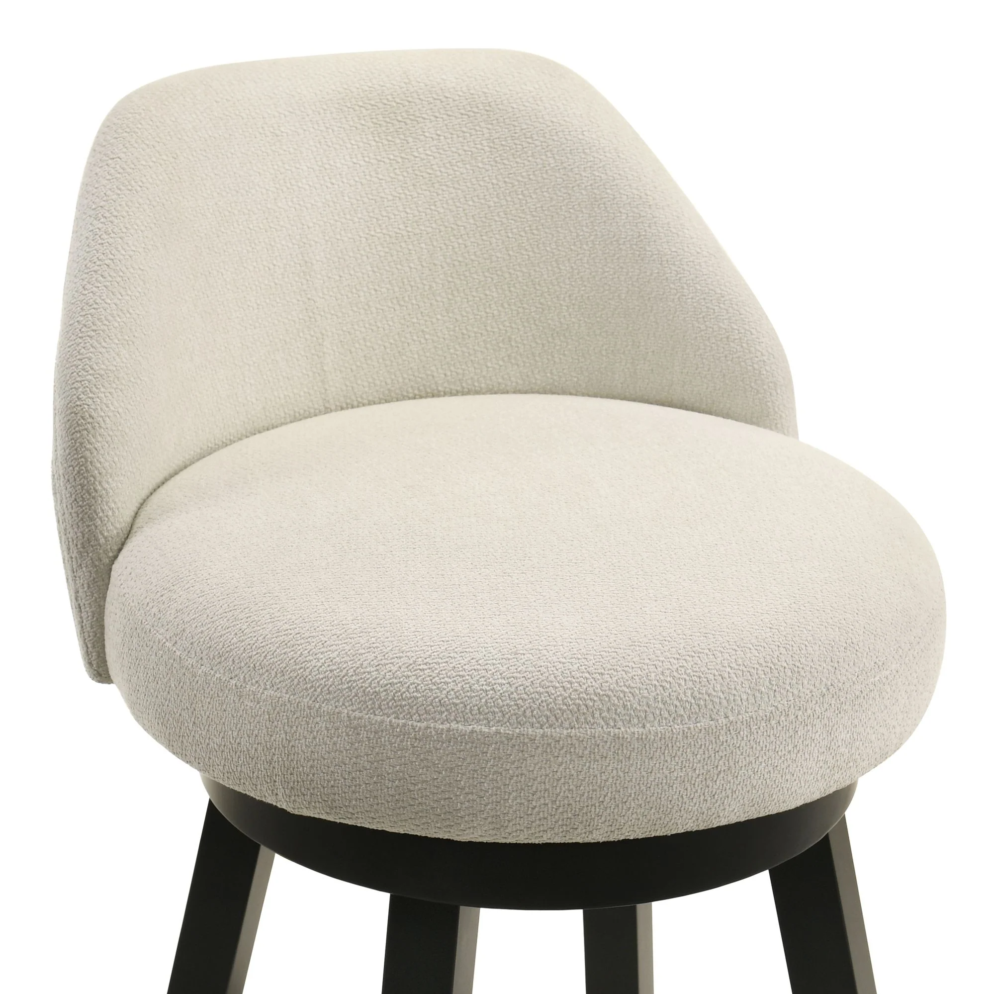 Erika - Modern Transitional Swivel Wood Bar Height Kitchen Bar Stool - Image 22