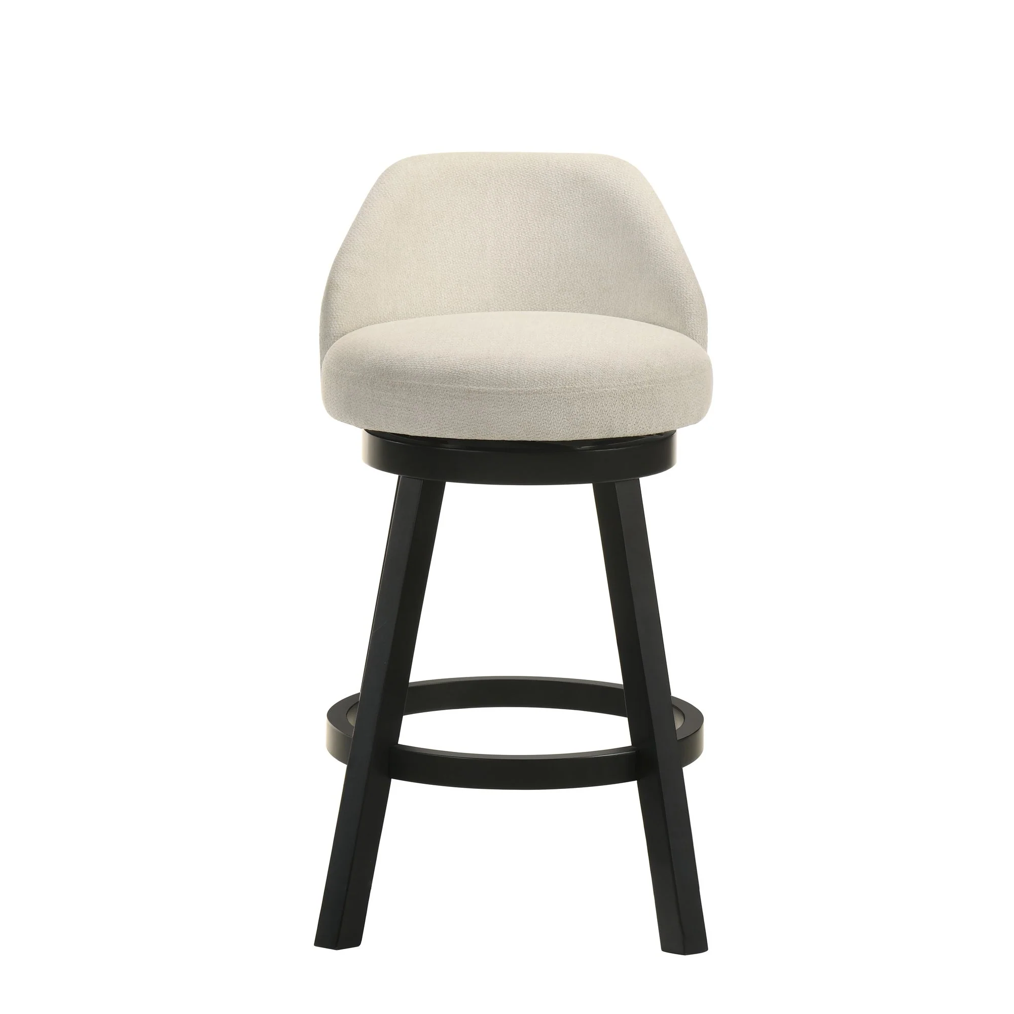 Erika - Modern Transitional Swivel Wood Counter Height Kitchen Bar Stool - Image 19