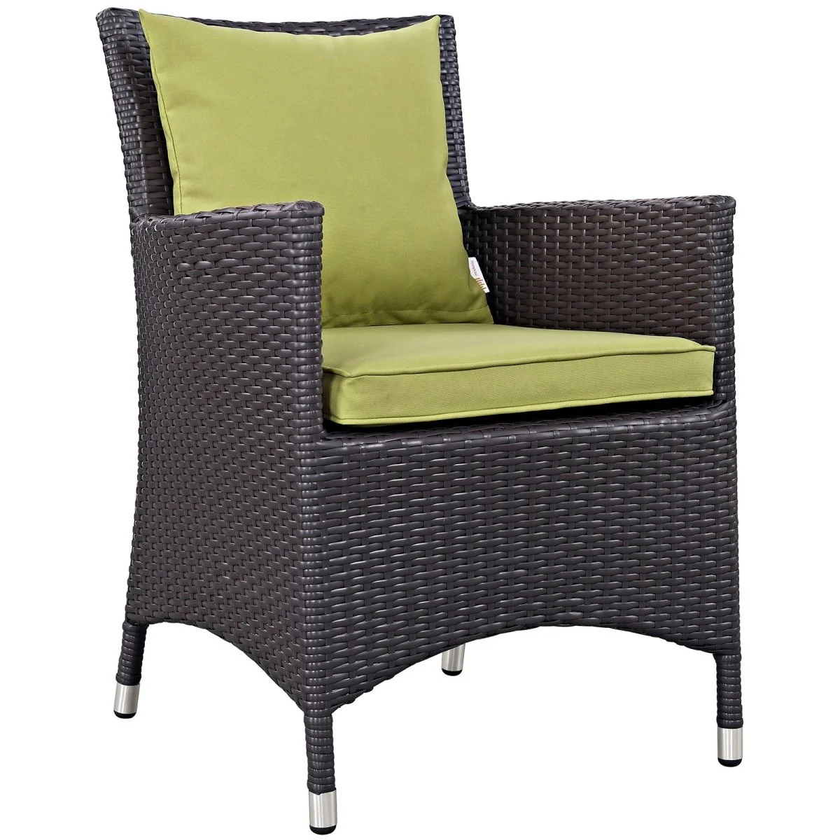 Espresso Wicker Outdoor Dining Set with Dining Tables and Coordinating Chairs - Image 30