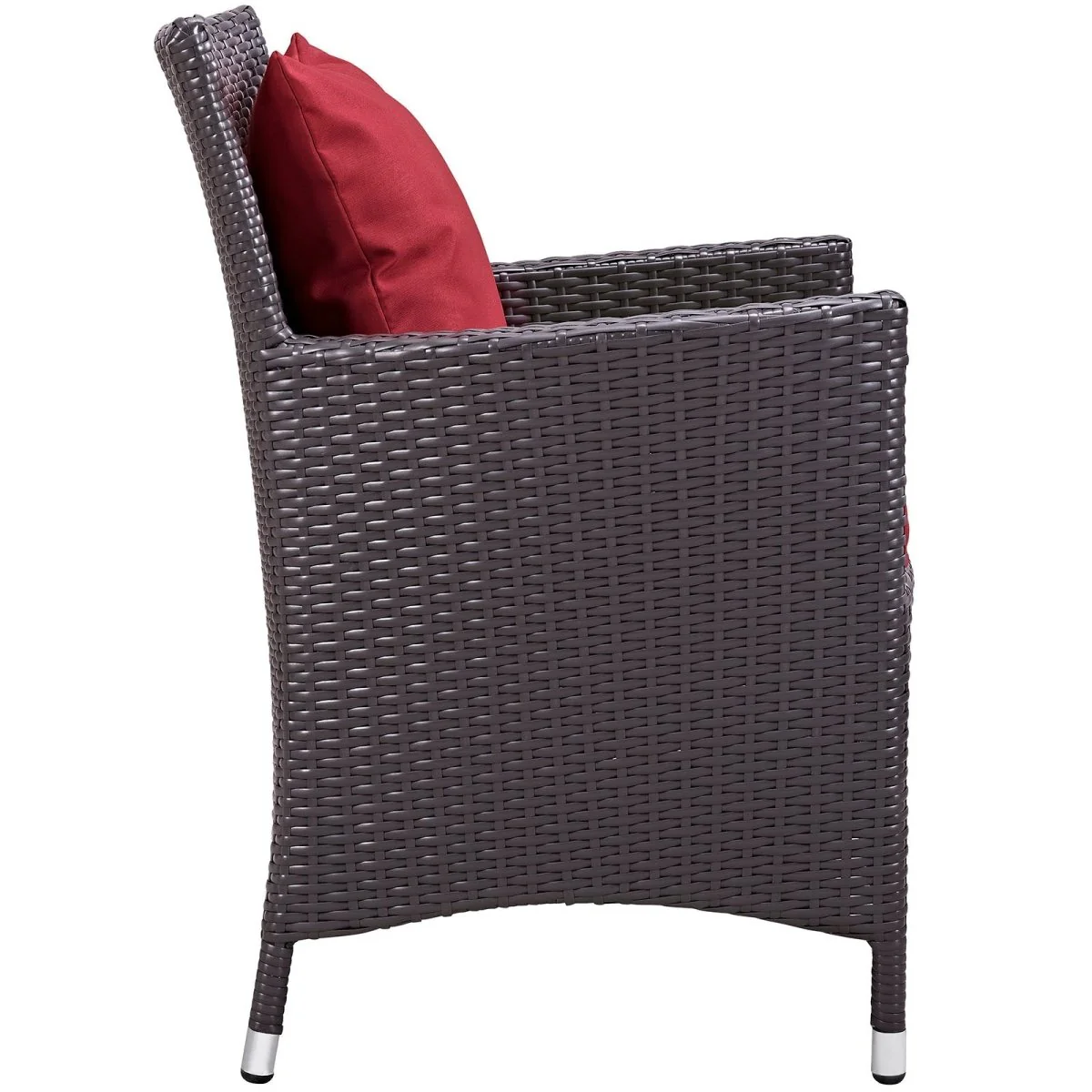 Espresso Wicker Outdoor Dining Set with Dining Tables and Coordinating Chairs - Image 46