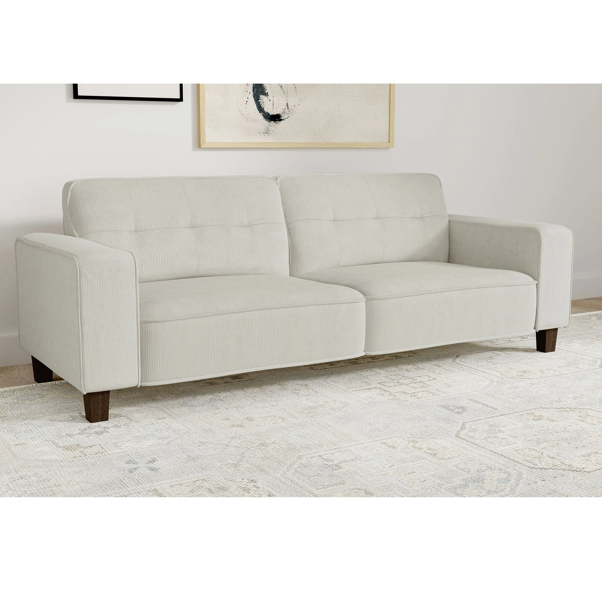 Evoke - Upholstered Tufted Sofa - Greige - Image 5