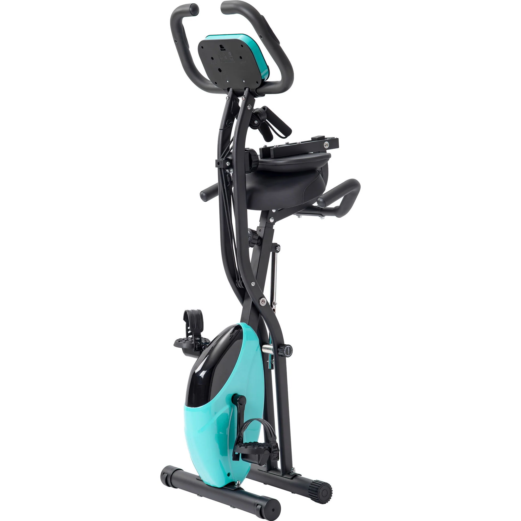 Exercise Bike Folding Stationary Bikes For Home With 16 Level Magnetic Resistance - Image 32