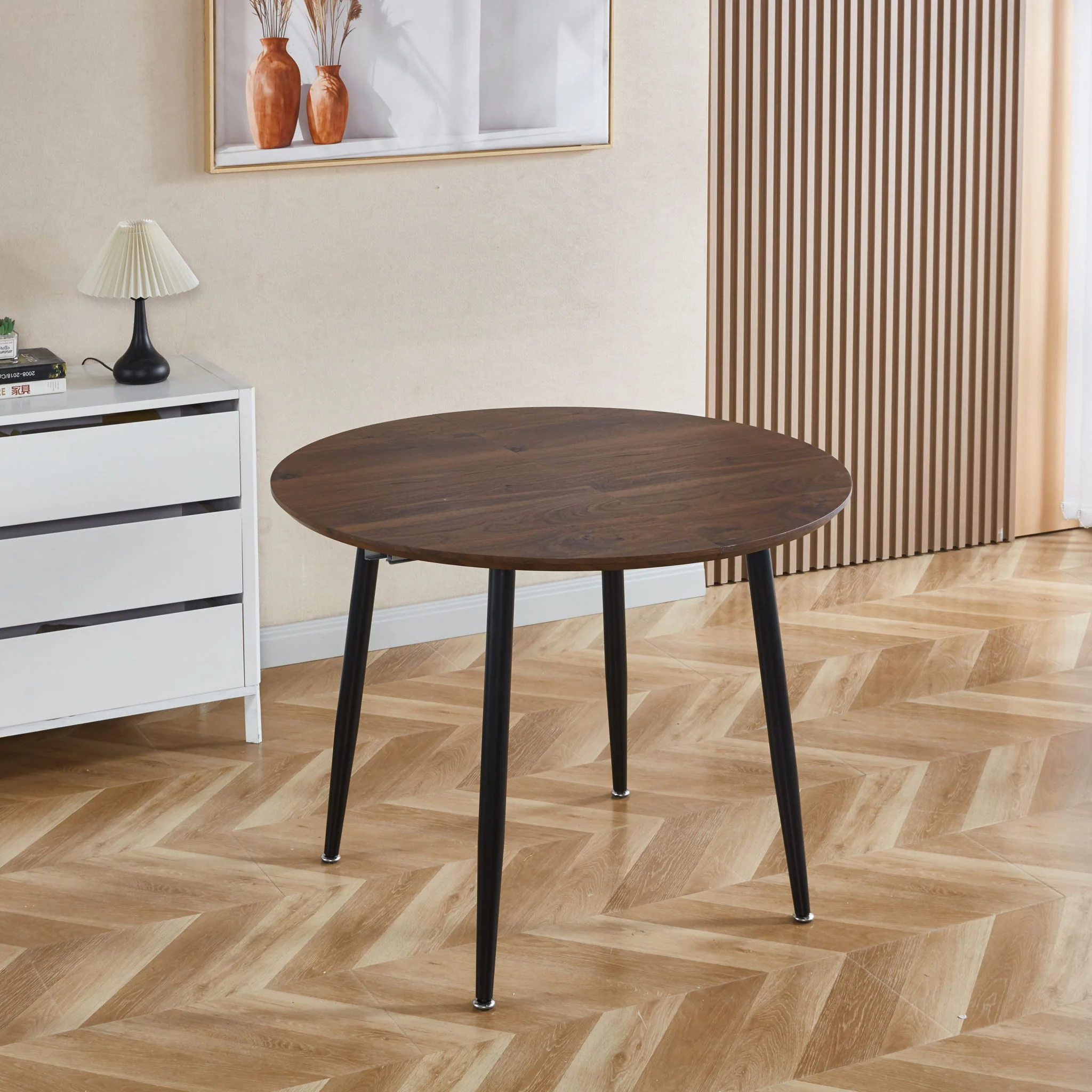 Extensible Table, Dining Table, Office Table, Coffee Table Metal Leg - Image 5