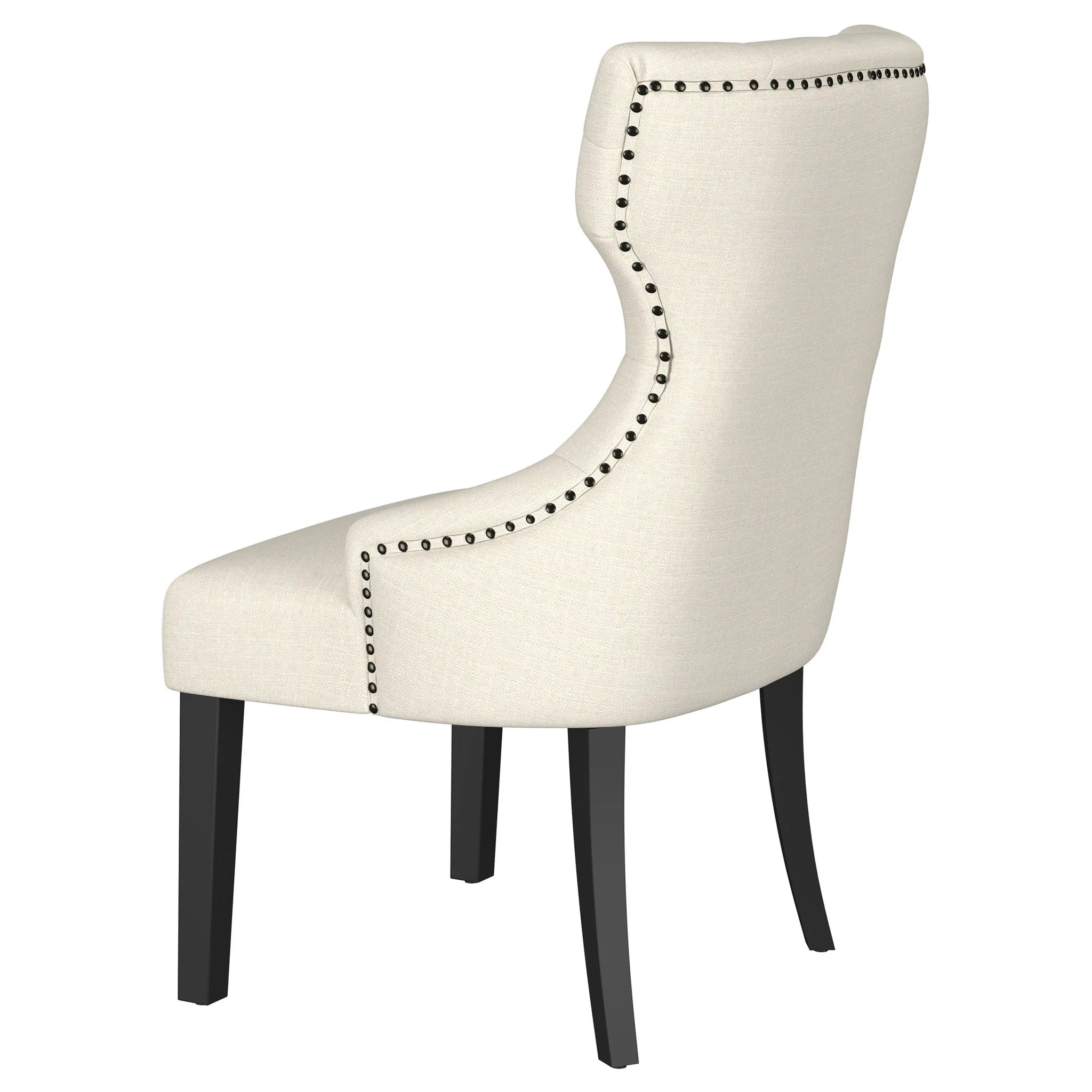 Extension Dining Table Set With Expandable Table With Upholstered Wingback Chairs - Image 3