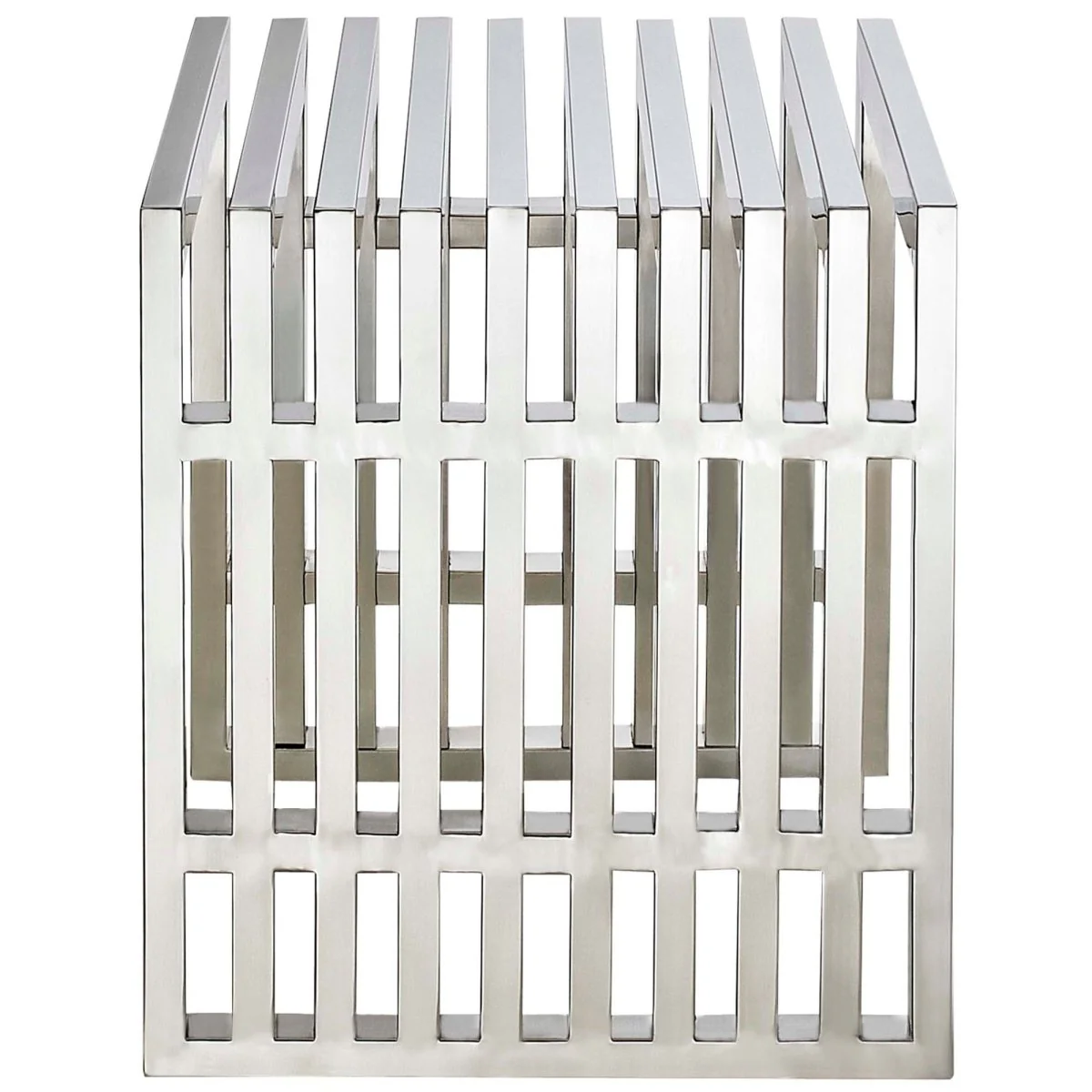 Exuberant Stainless Steel Bench Set in Silver - Image 10