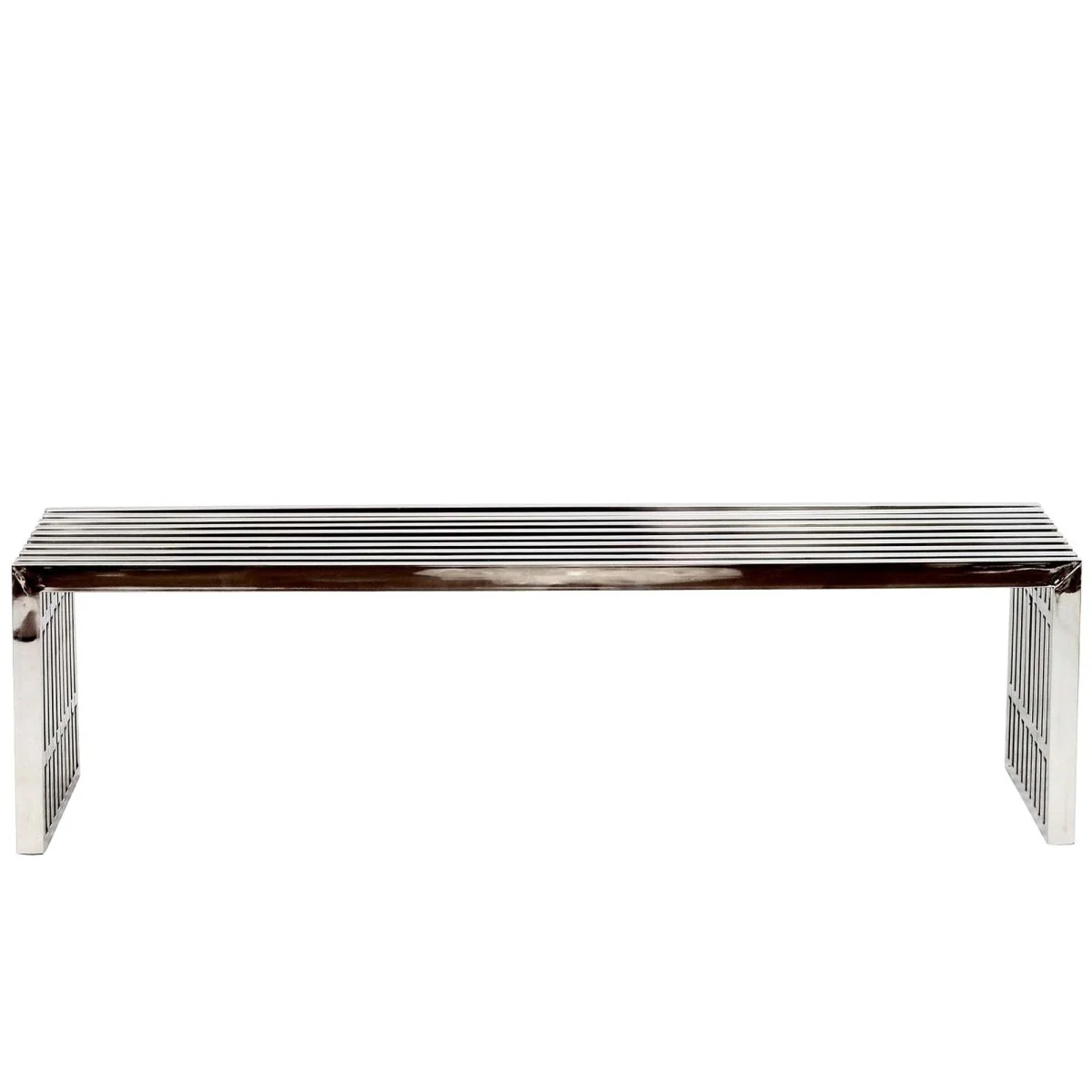 Exuberant Stainless Steel Bench Set in Silver - Image 11