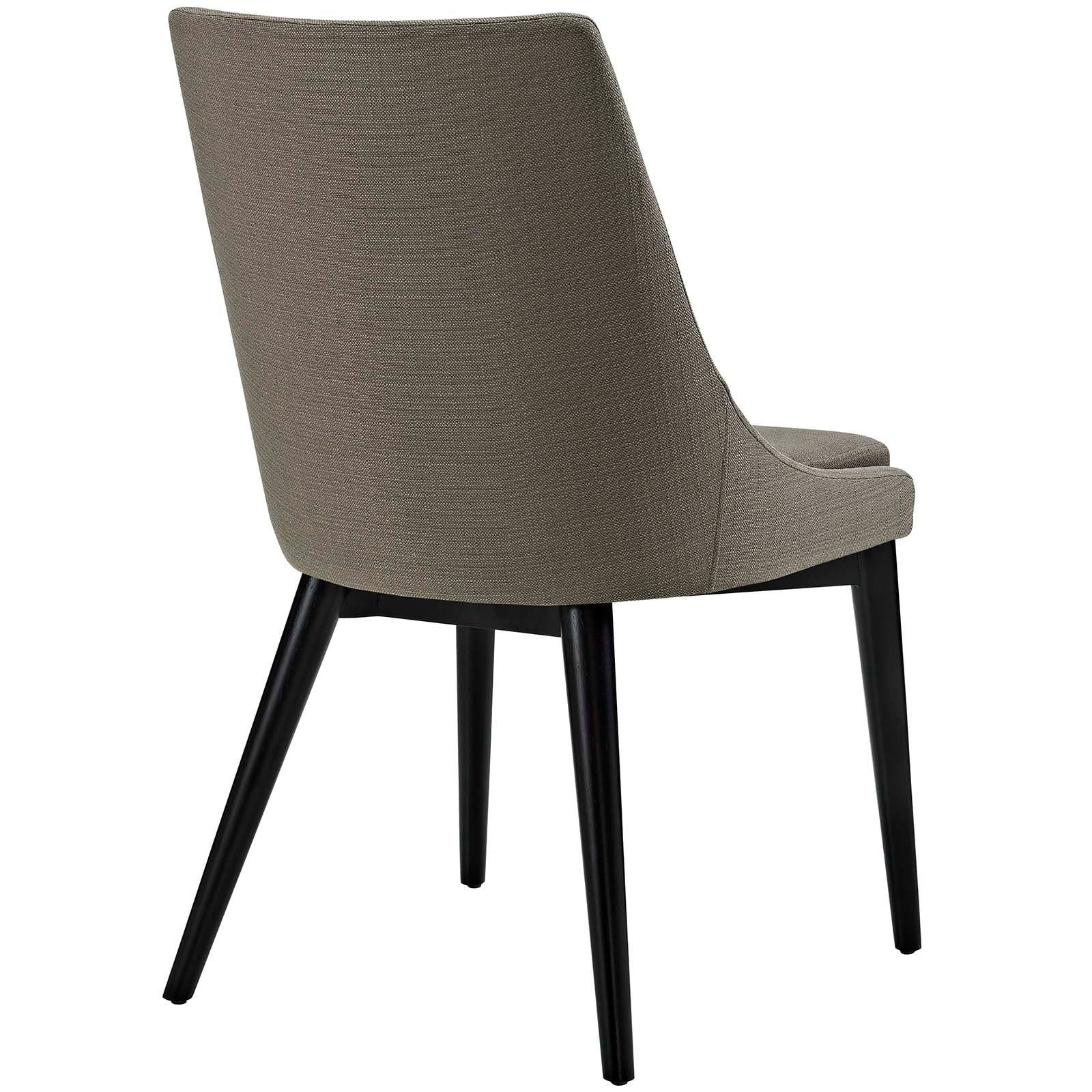 Fabric Dining Side Chair Set with Tapered Wood Legs – Set of 2 - Image 9