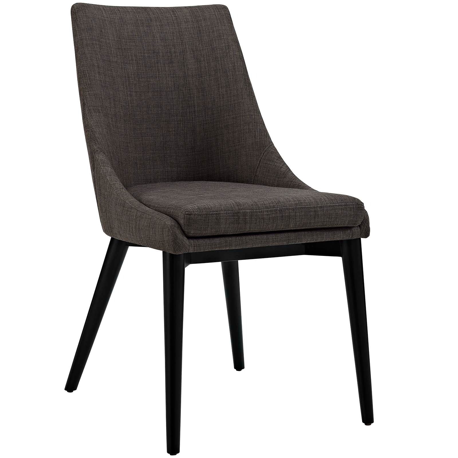 Fabric Dining Side Chair with Tapered Wood Legs - Image 9
