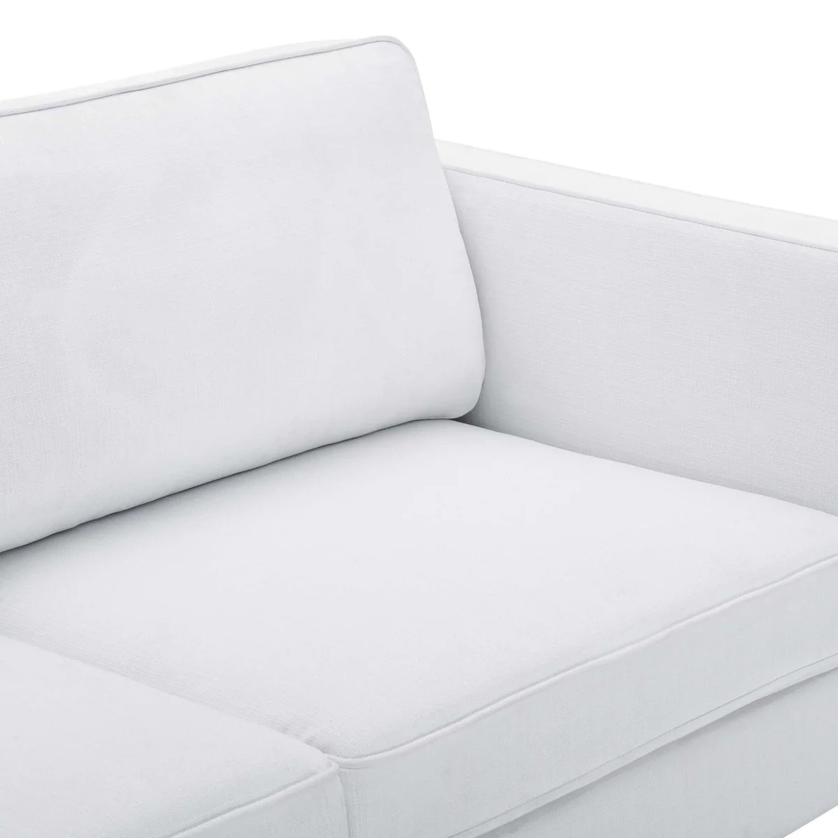 Fabric Sofa with Gold Metal Accents - Image 9